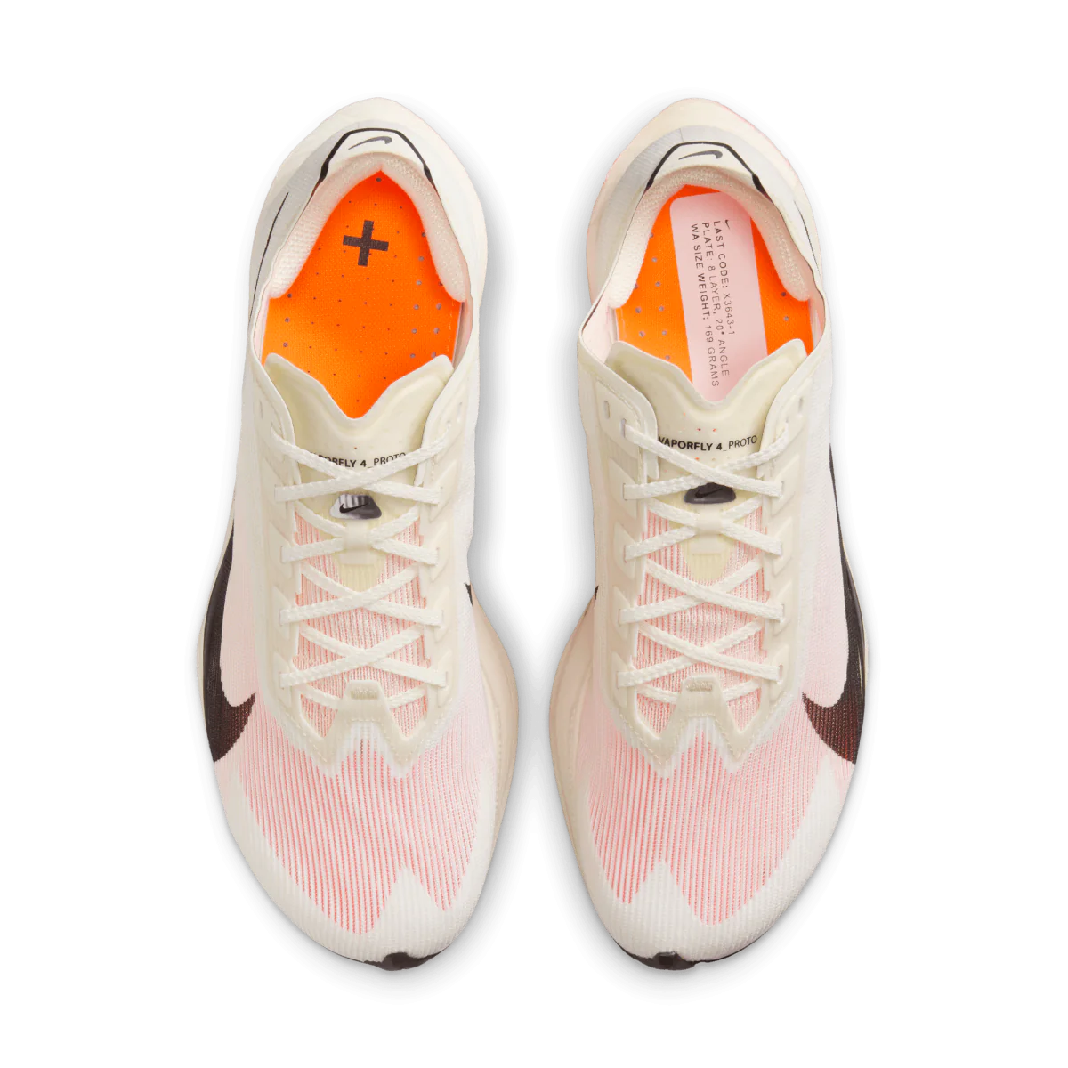 Nike Vaporfly NEXT NEXT 4 bėgimo bateliai baltai oranžinė Woman's HF6411-100