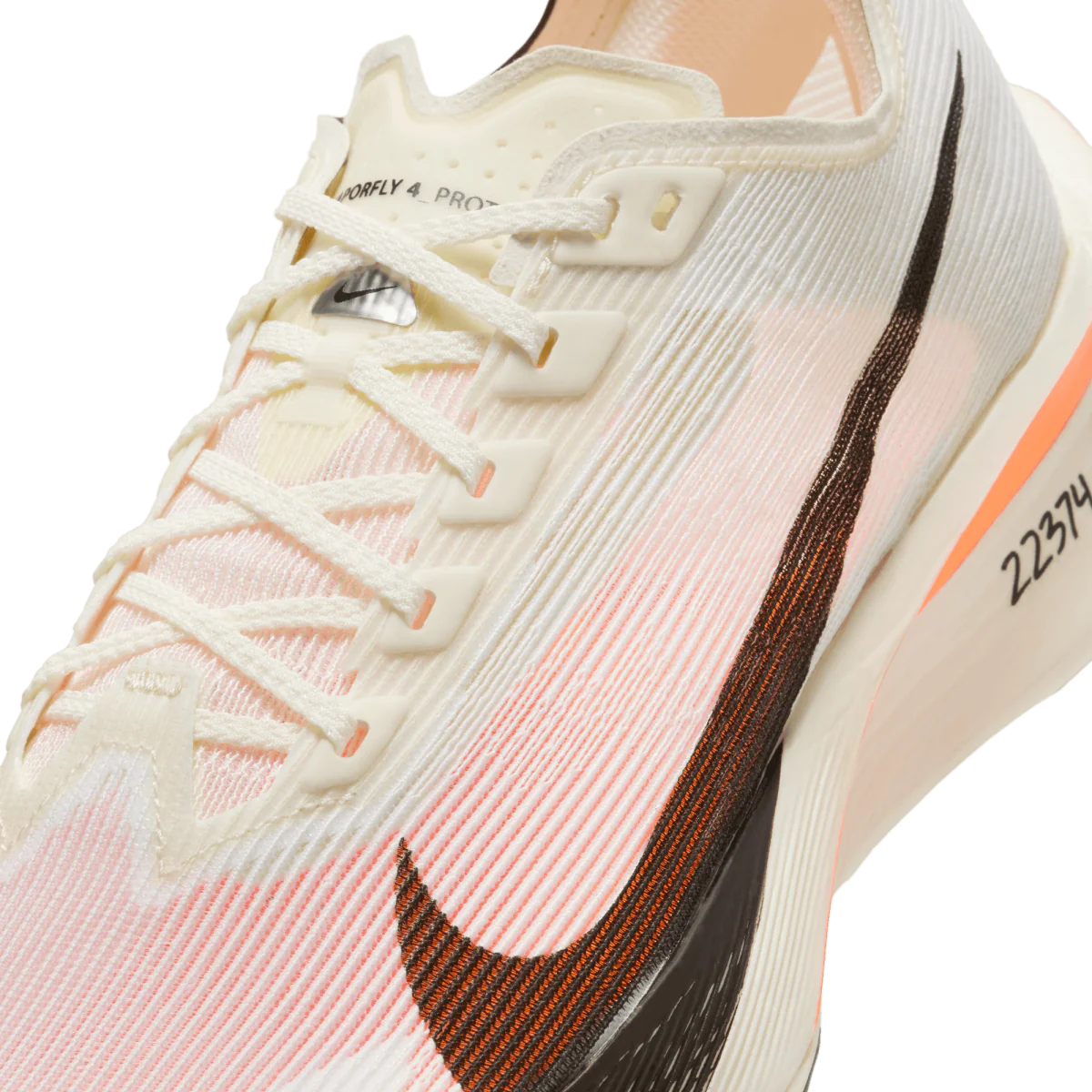 Nike Vaporfly NEXT NEXT 4 bėgimo bateliai baltai oranžinė Woman's HF6411-100