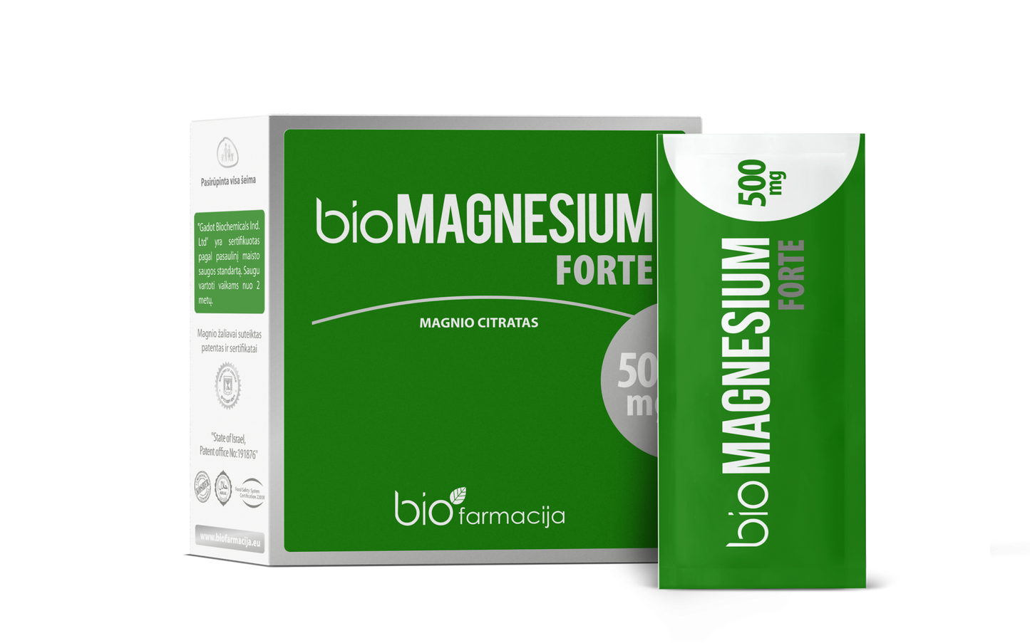 BioMagnesium 500 mg forte (30 pakeliai)