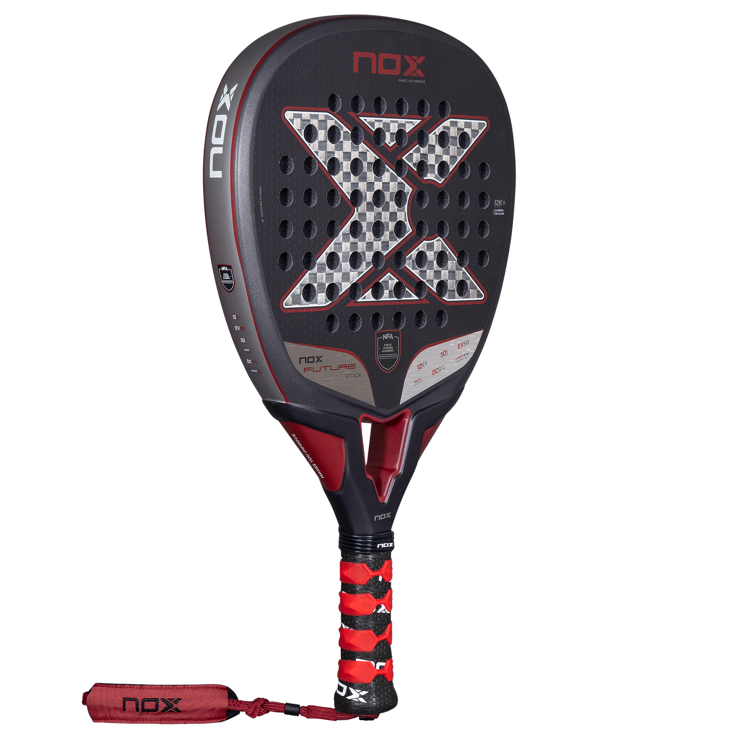 Padelio raketė NOX 2025 Future ATTACK 12K ALUM