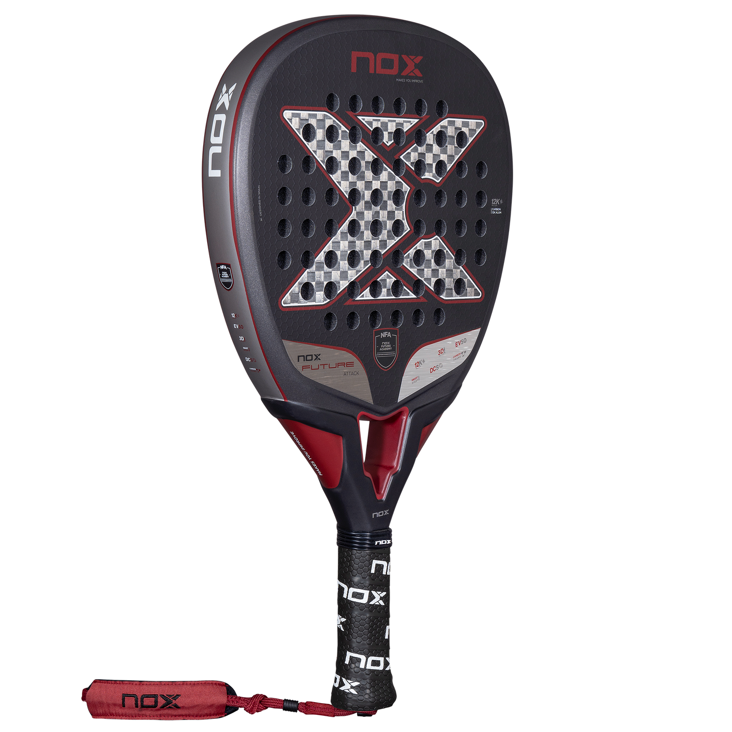 Padelio raketė NOX 2025 Future ATTACK 12K ALUM