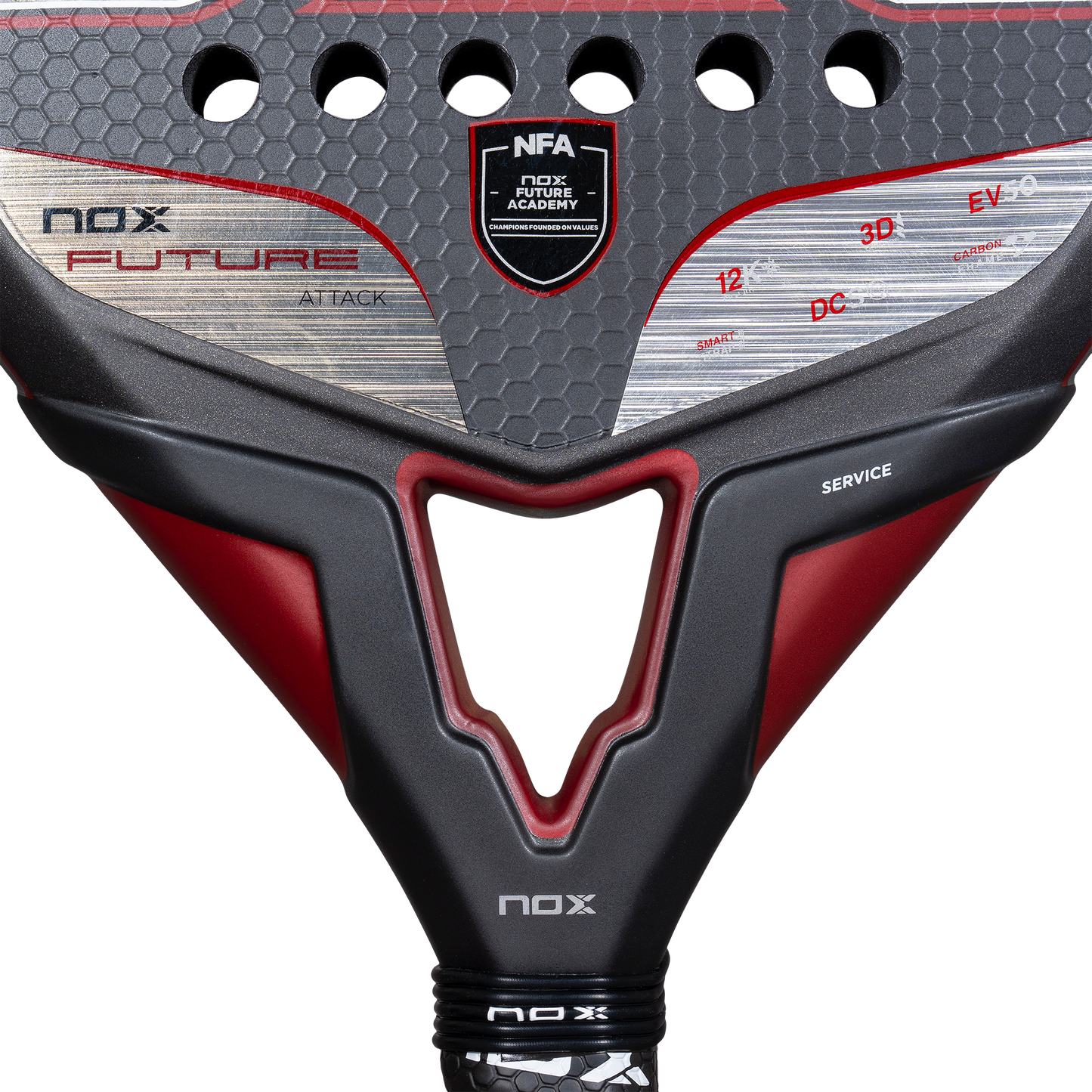 Padelio raketė NOX 2025 Future ATTACK 12K ALUM