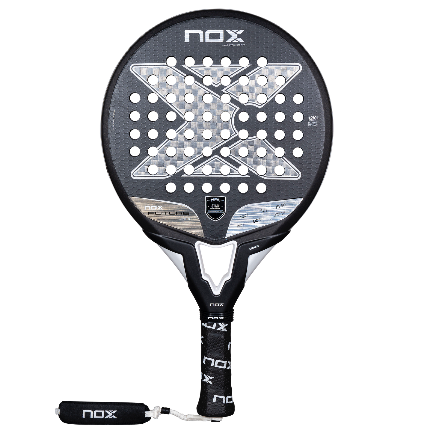 Padelio raketė NOX 2025 Future CONTROL 12K ALUM