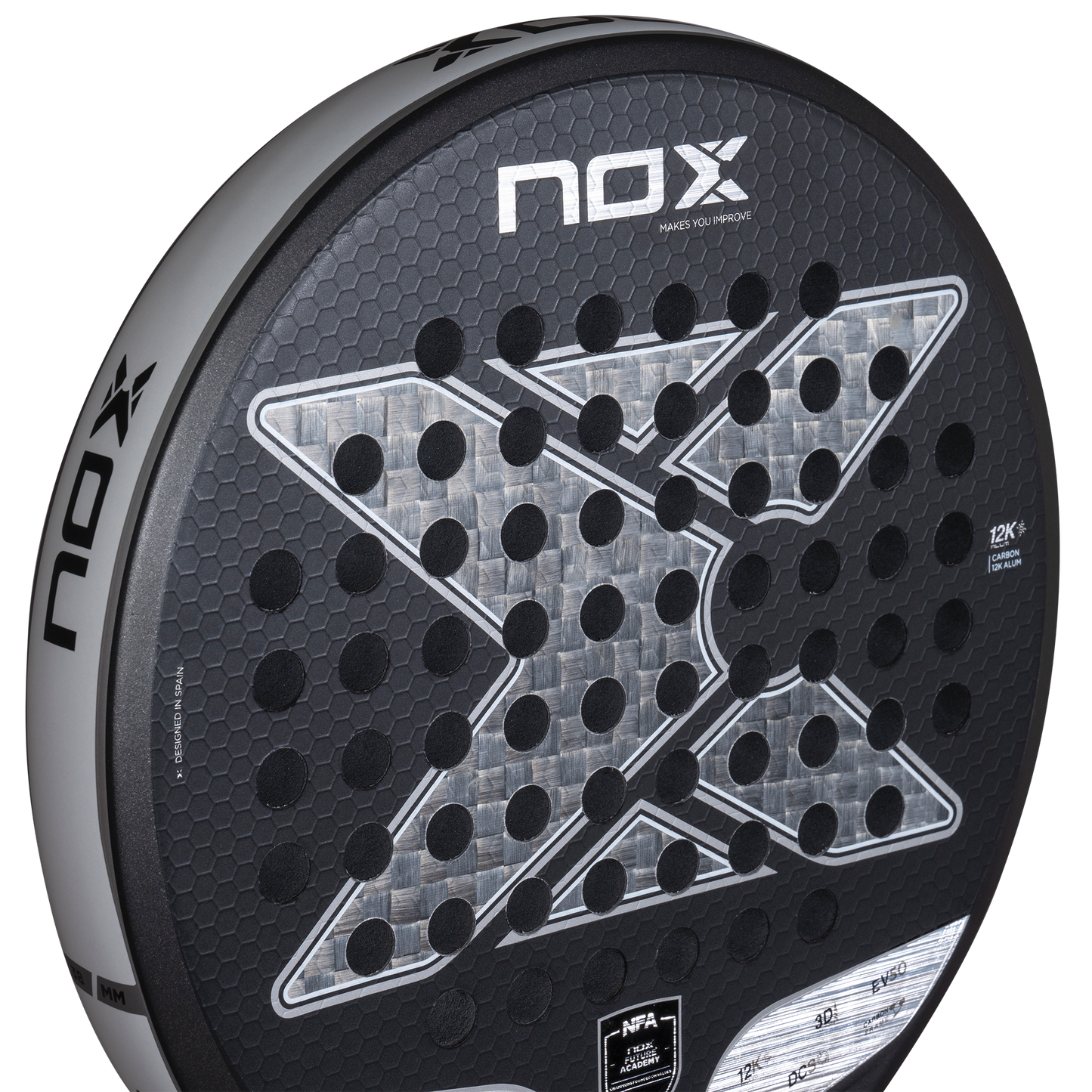Padelio raketė NOX 2025 Future CONTROL 12K ALUM