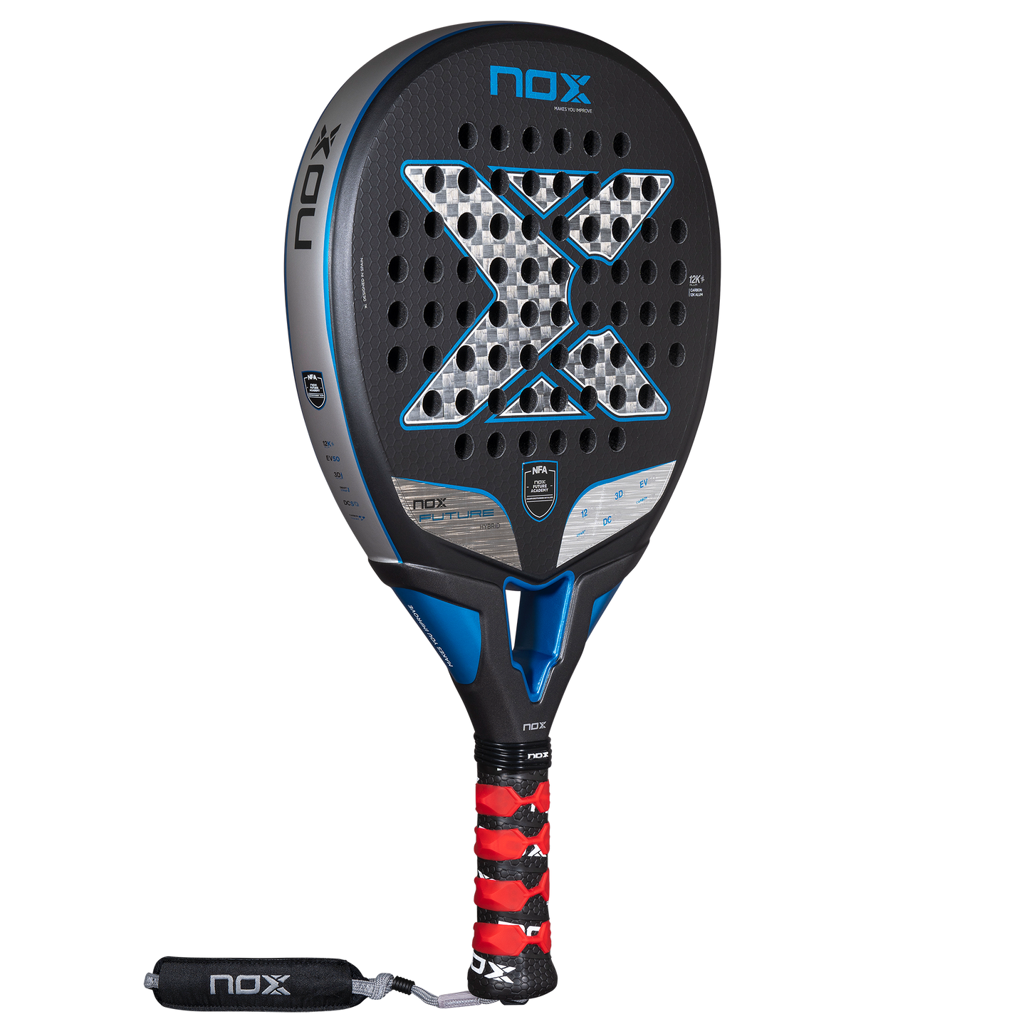 Padelio raketė NOX 2025 Future HYBRID 12K ALUM