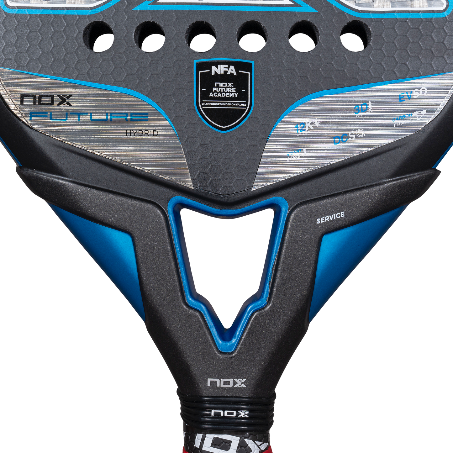 Padelio raketė NOX 2025 Future HYBRID 12K ALUM