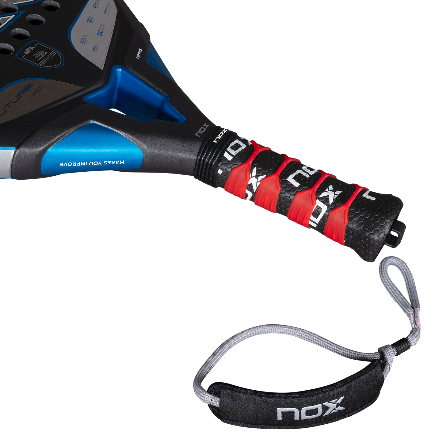 Padelio raketė NOX 2025 Future HYBRID 12K ALUM