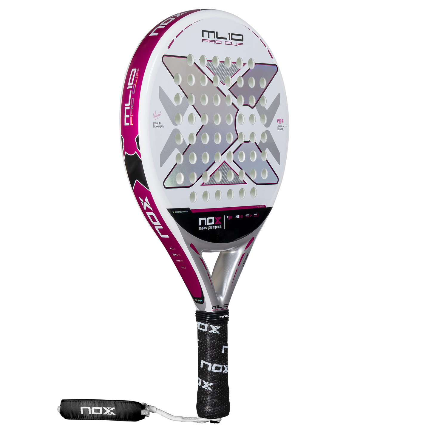 Padelio raketė NOX 2025 ML10 Pro Cup SILVER Light by Miguel Lamperti