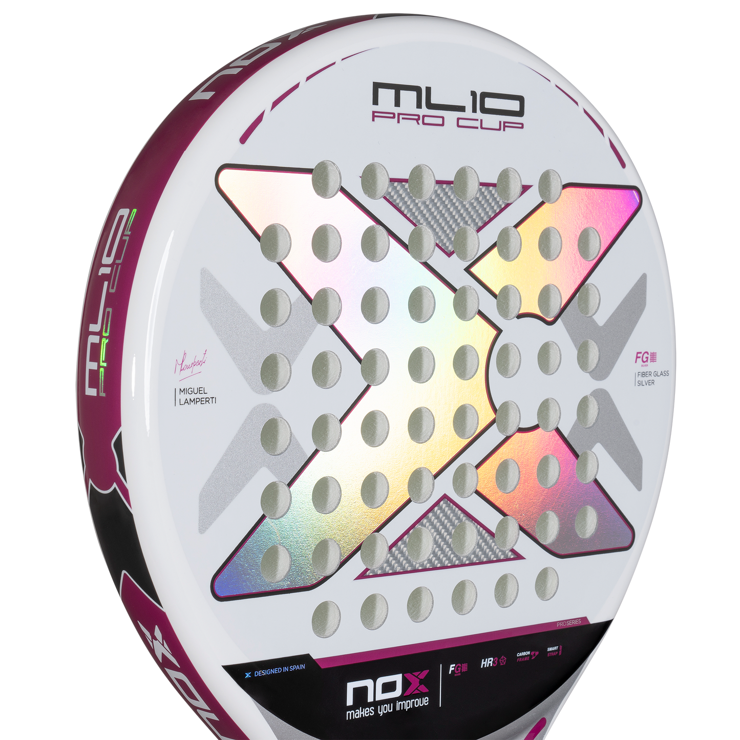 Padelio raketė NOX 2025 ML10 Pro Cup SILVER Light by Miguel Lamperti