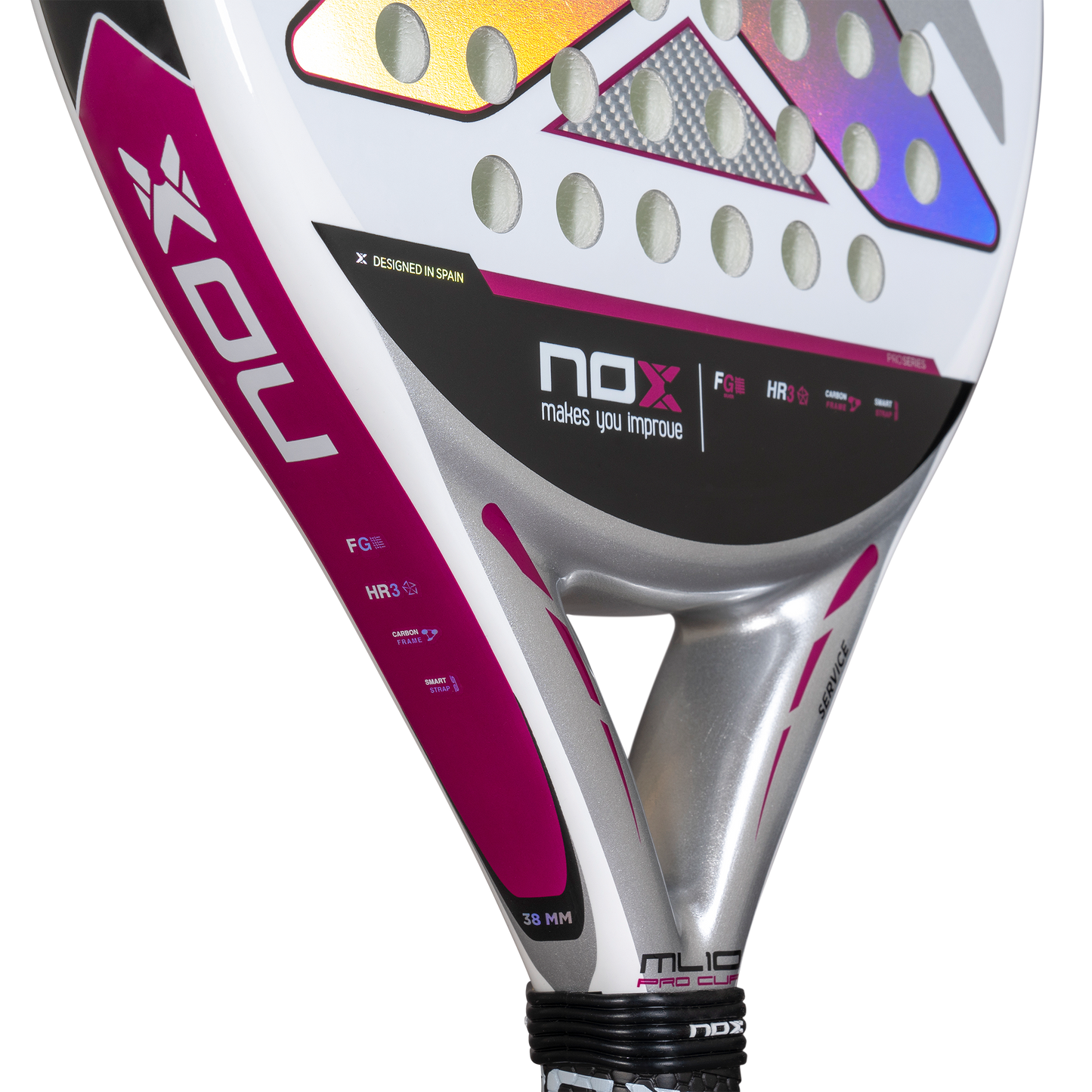Padelio raketė NOX 2025 ML10 Pro Cup SILVER Light by Miguel Lamperti