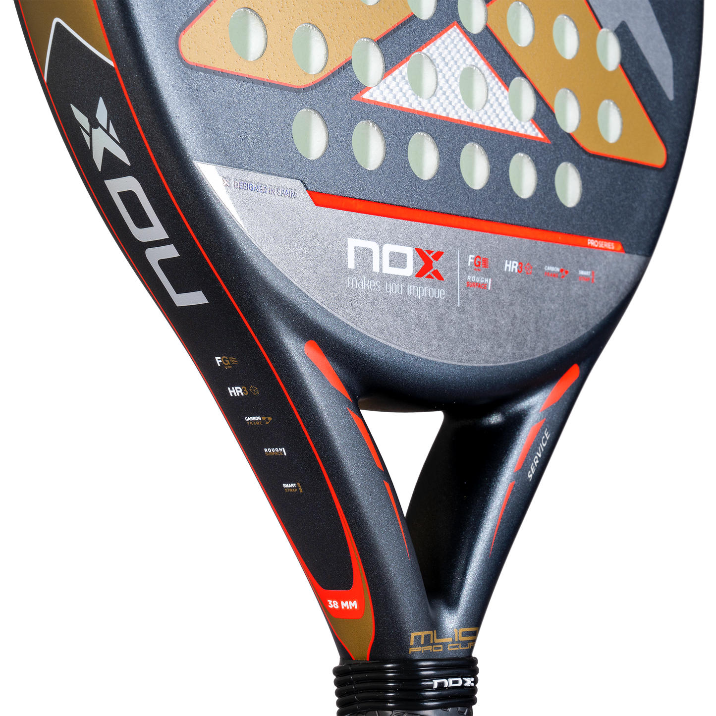 Padelio raketė NOX 2025 ML10 Pro Cup ROUGH SURFACE EDITION by Miguel Lamperti
