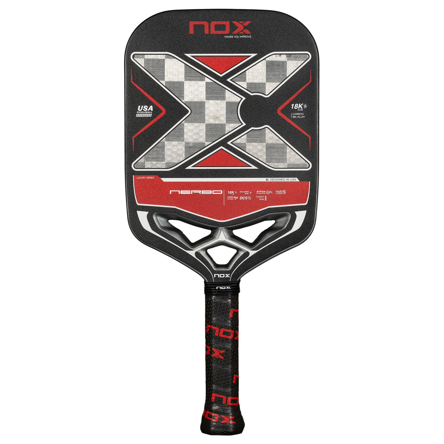 NOX LUXURY NERBO 18K ALUM-CARBON PickleBall raketė