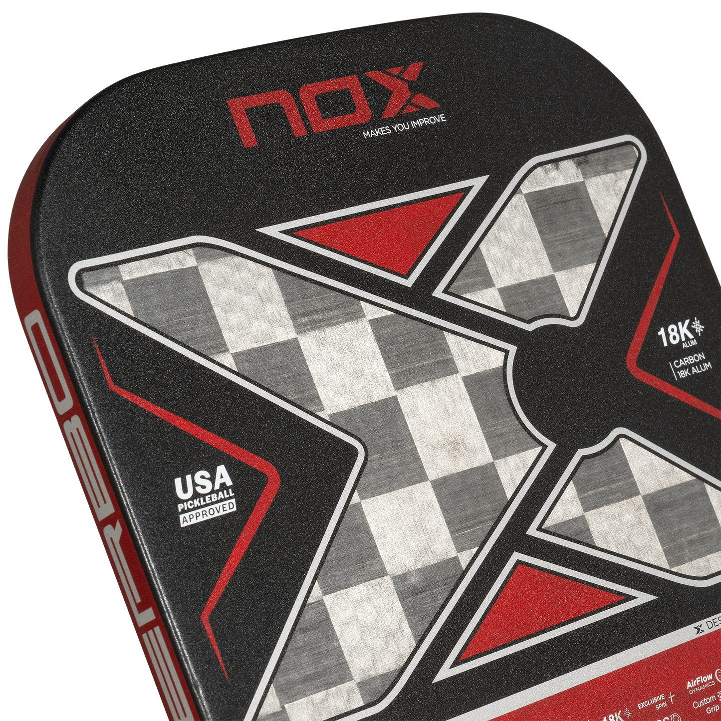 NOX LUXURY NERBO 18K ALUM-CARBON PickleBall raketė