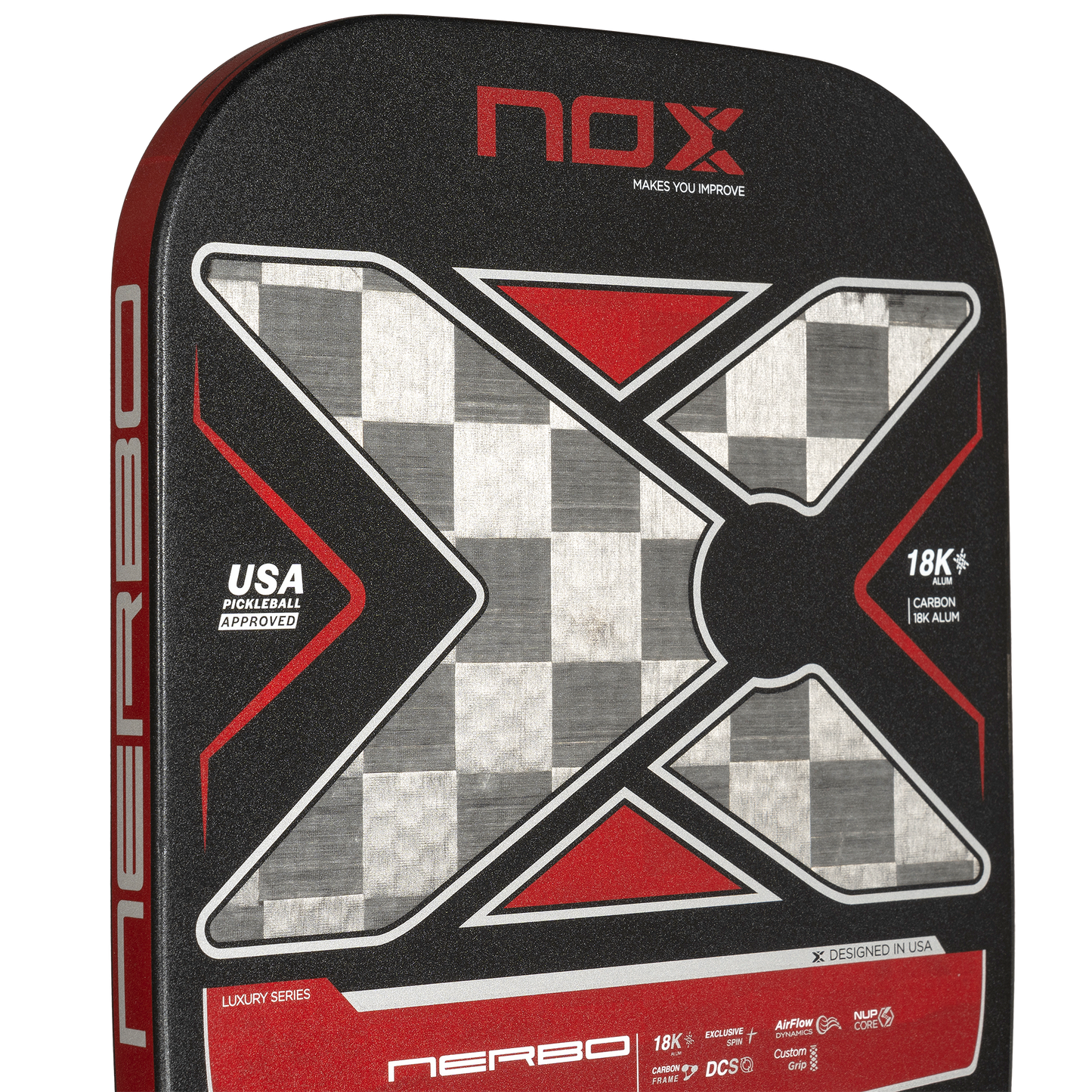 NOX LUXURY NERBO 18K ALUM-CARBON PickleBall raketė