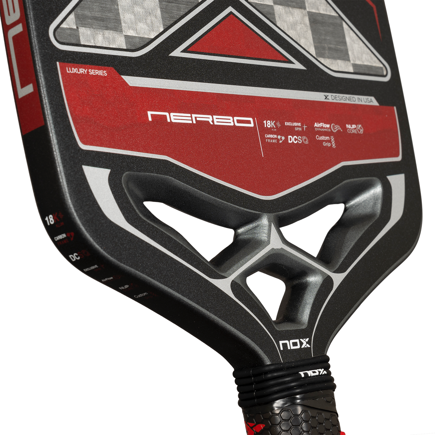 NOX LUXURY NERBO 18K ALUM-CARBON PickleBall raketė