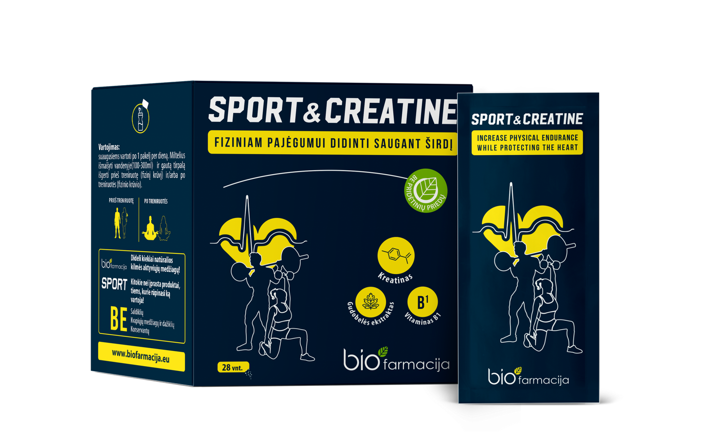 SPORT&CREATINE (28 pakeliai)