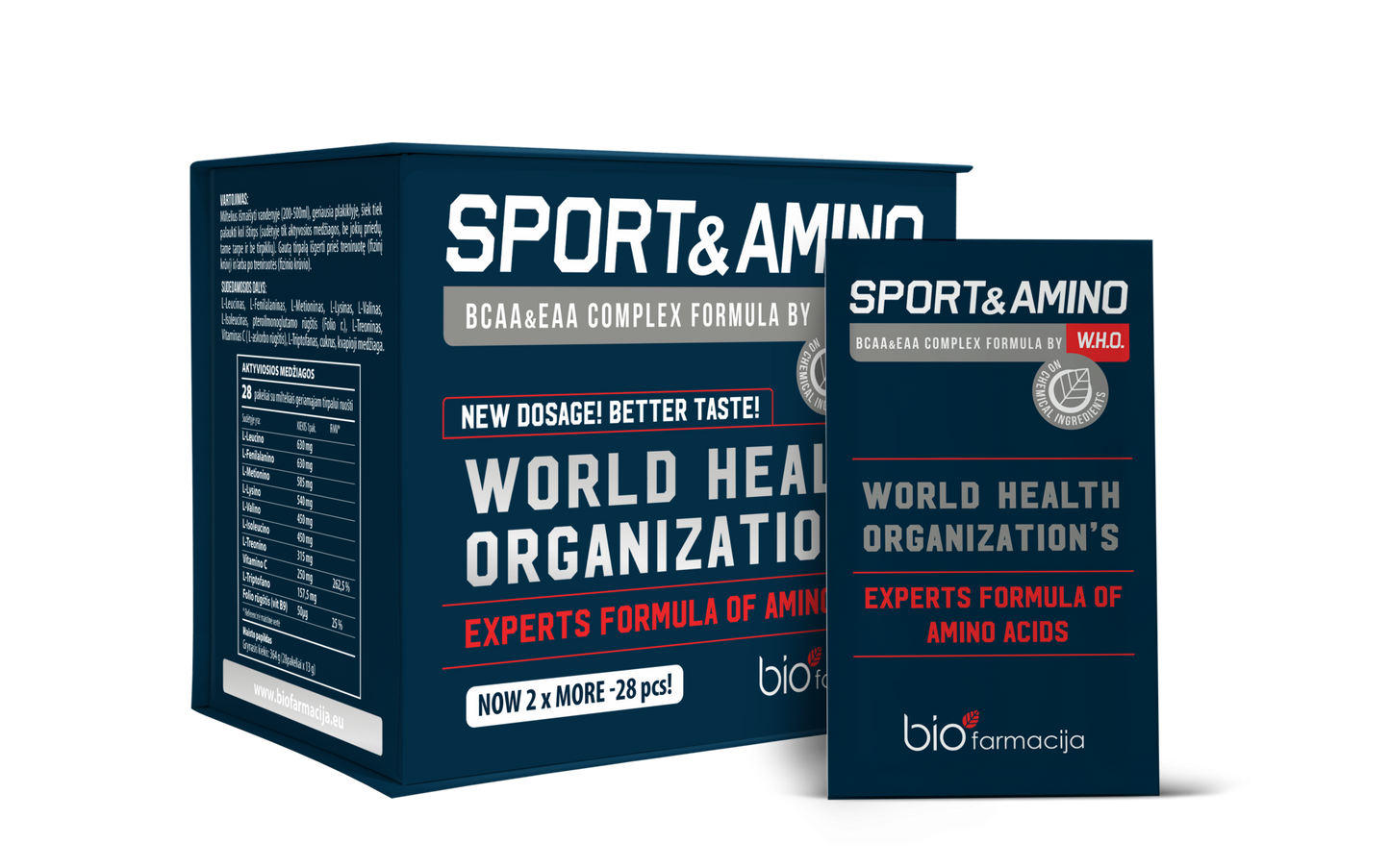 SPORT&AMINO W.H.O (28 pakeliai)