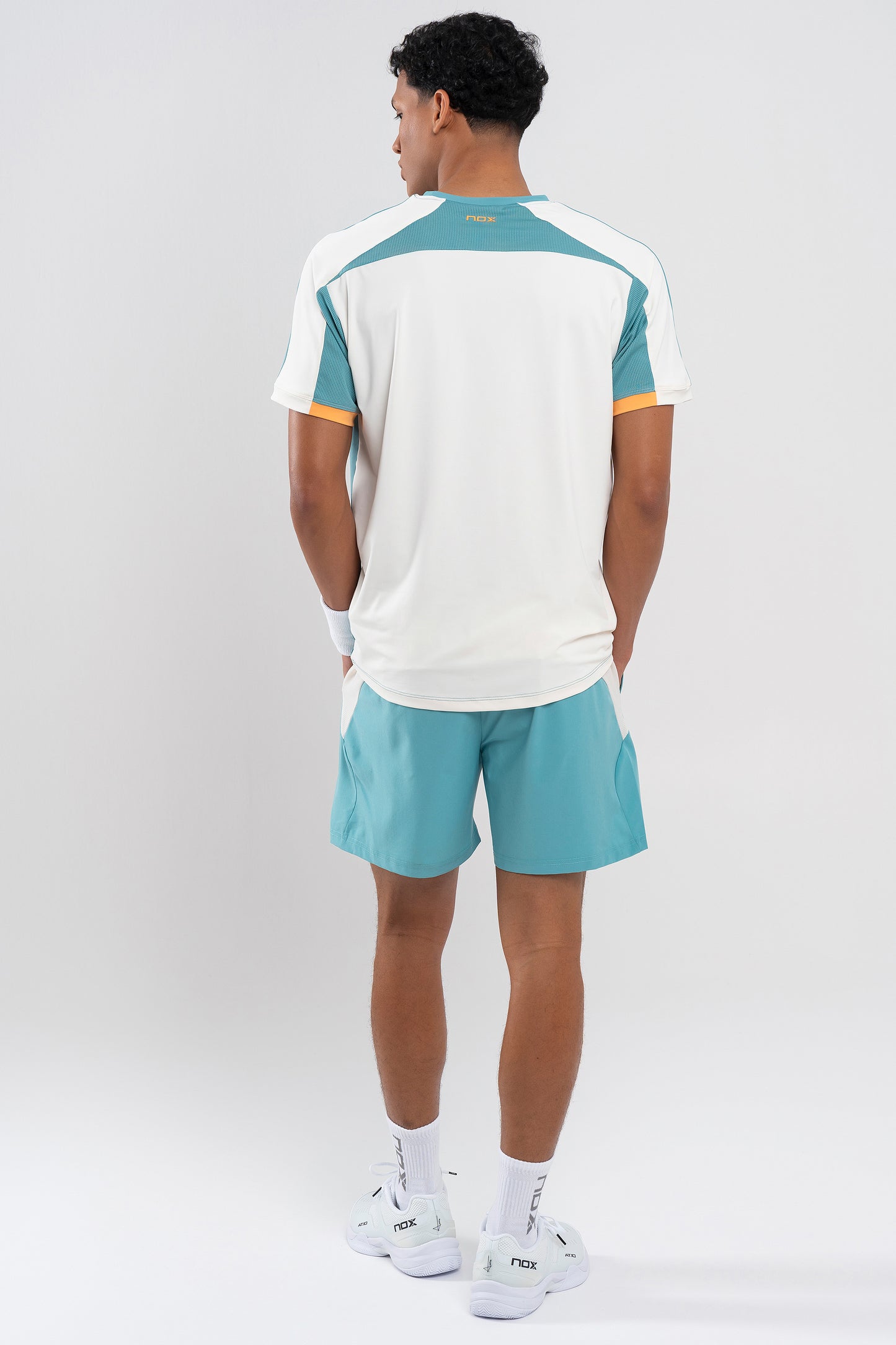 Men's padel shirt NOX PRO T-SHIRT Dusty Turquoise