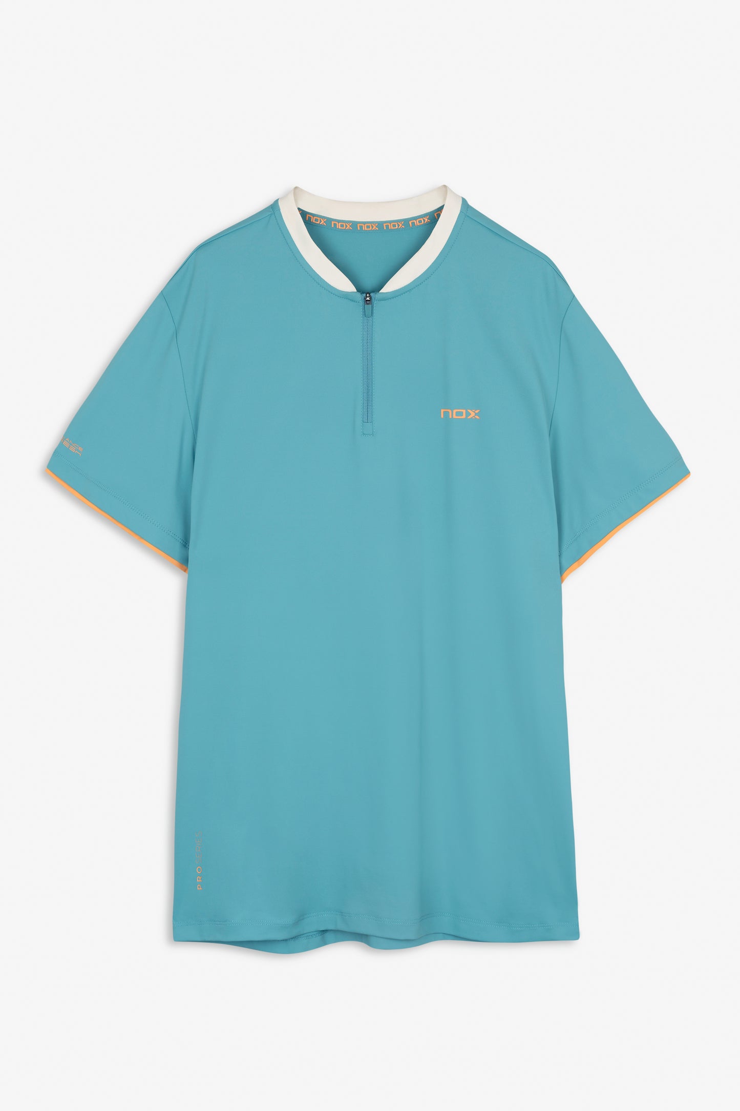 Padelio marškinėliai vyrams NOX PRO POLO T-Shirt Dusty Turquoise