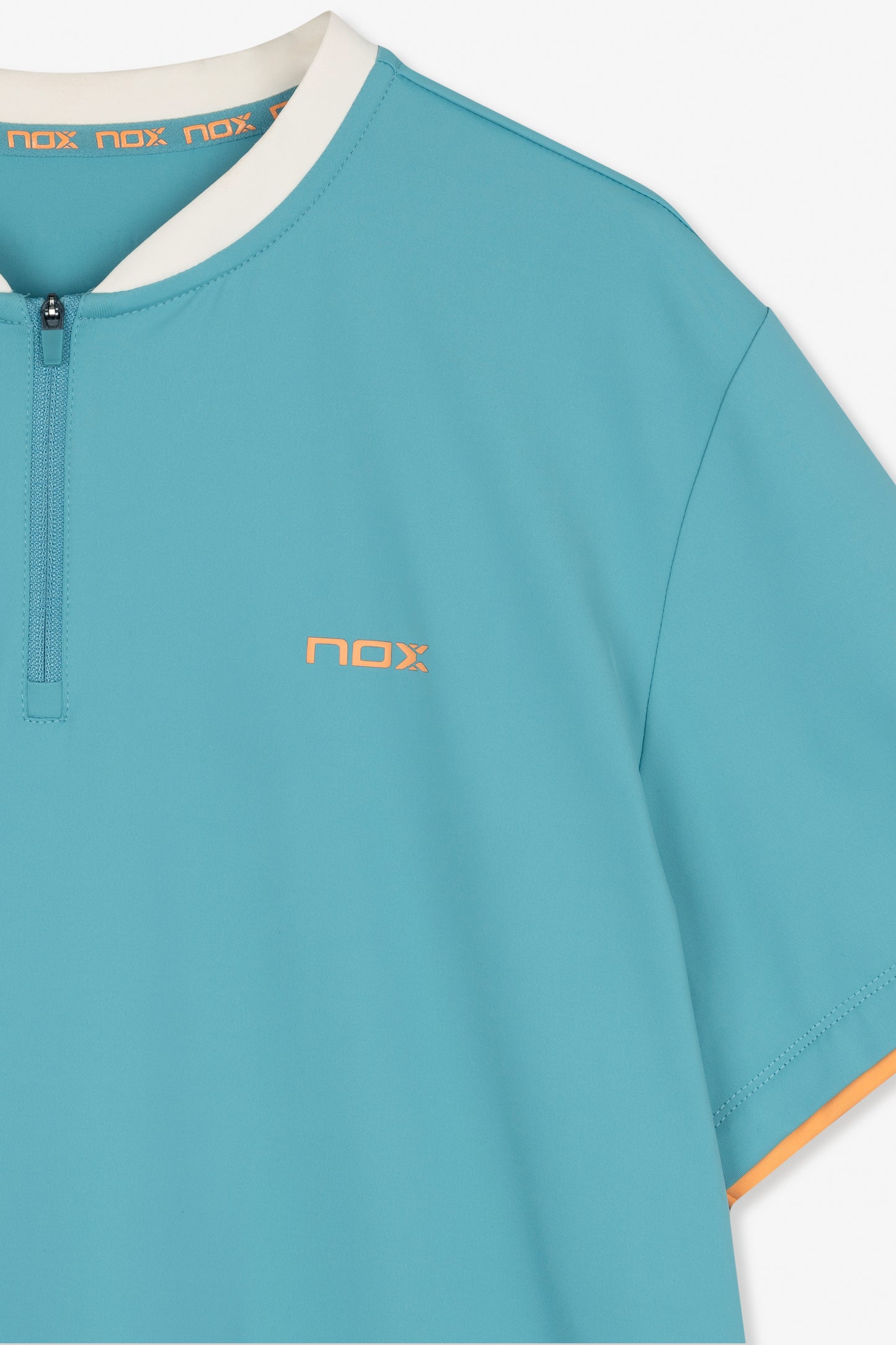 Padelio marškinėliai vyrams NOX PRO POLO T-Shirt Dusty Turquoise