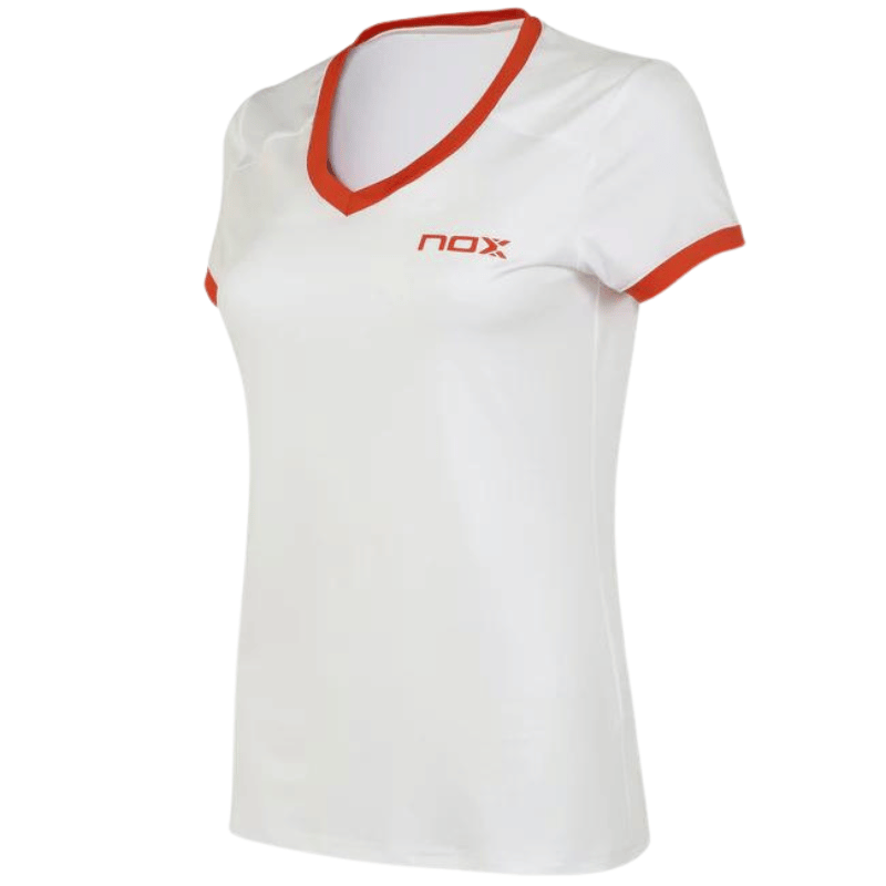 Marškinėliai NOX TEAM TOP White (Red logo)
