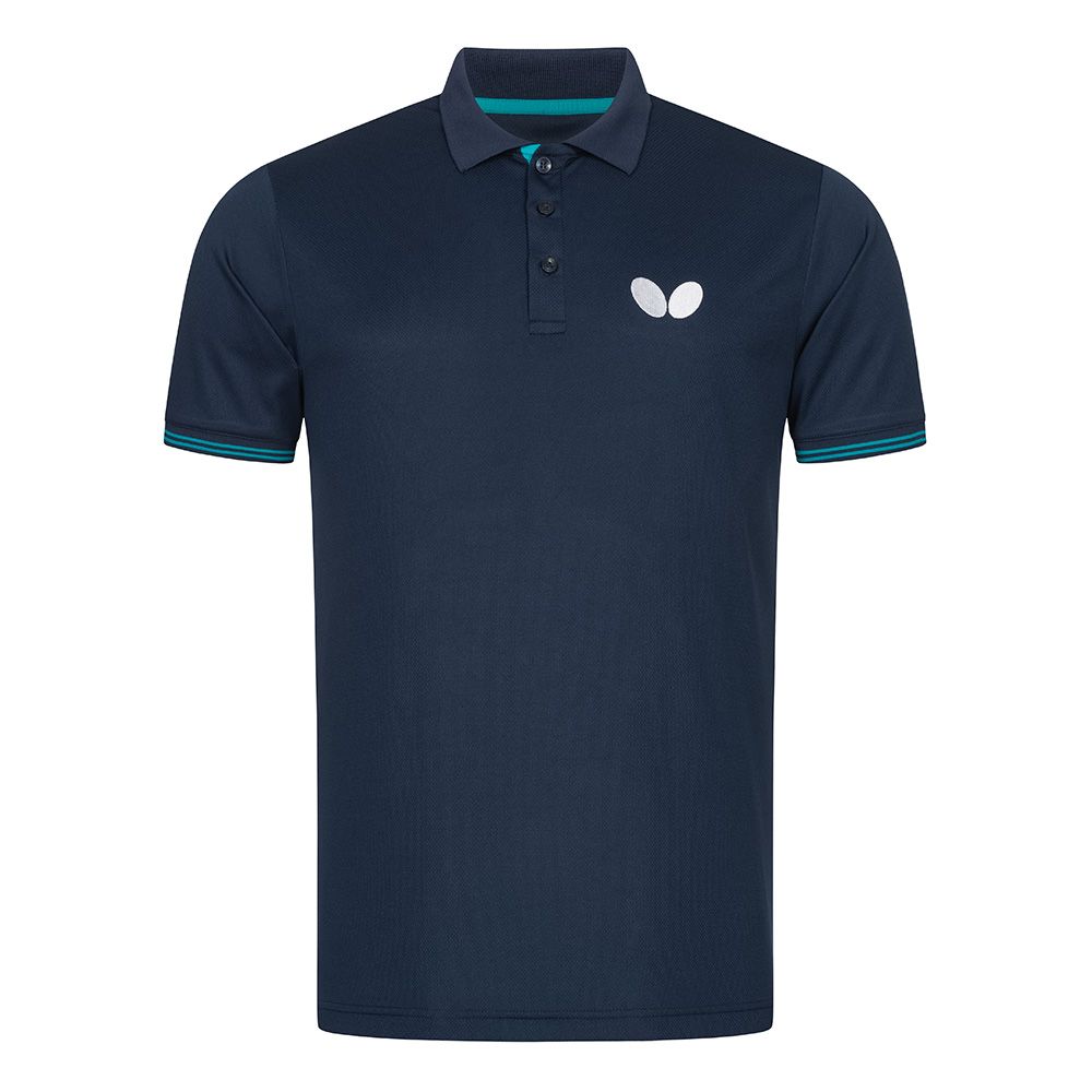 Butterfly Puren polo marškinėliai mėlyni