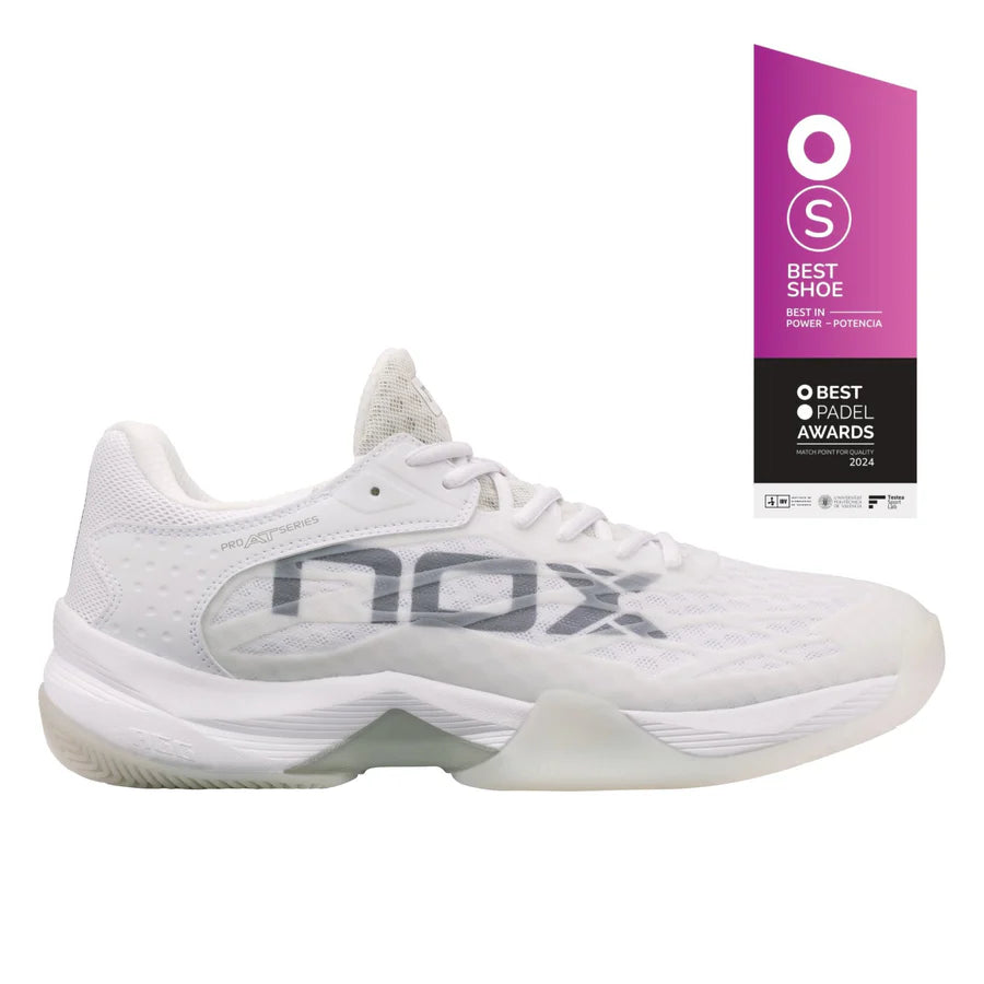 NOX AT10 LUX WHITE / GREY Padelio batai