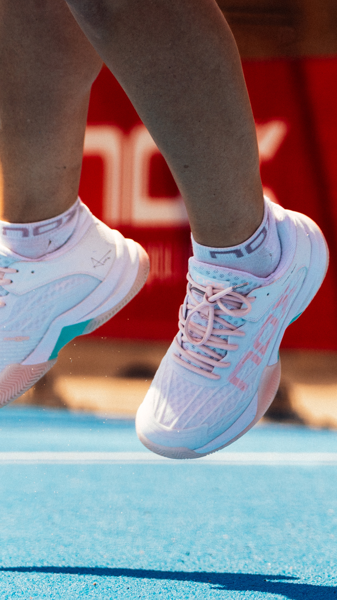 NOX AT10 LUX WHITE/POTPURRI platform shoes