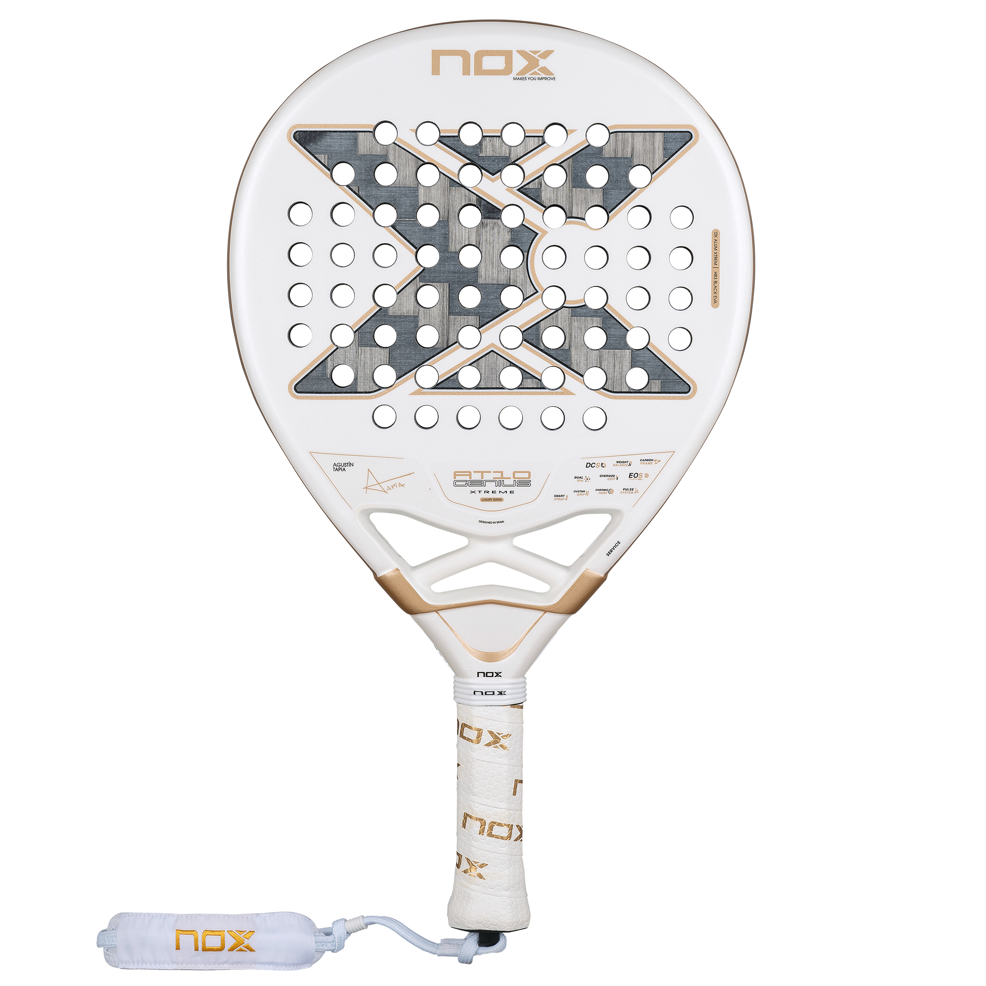 AT10 GENIUS 12K ALUM XTREM padelio rakete Nox
