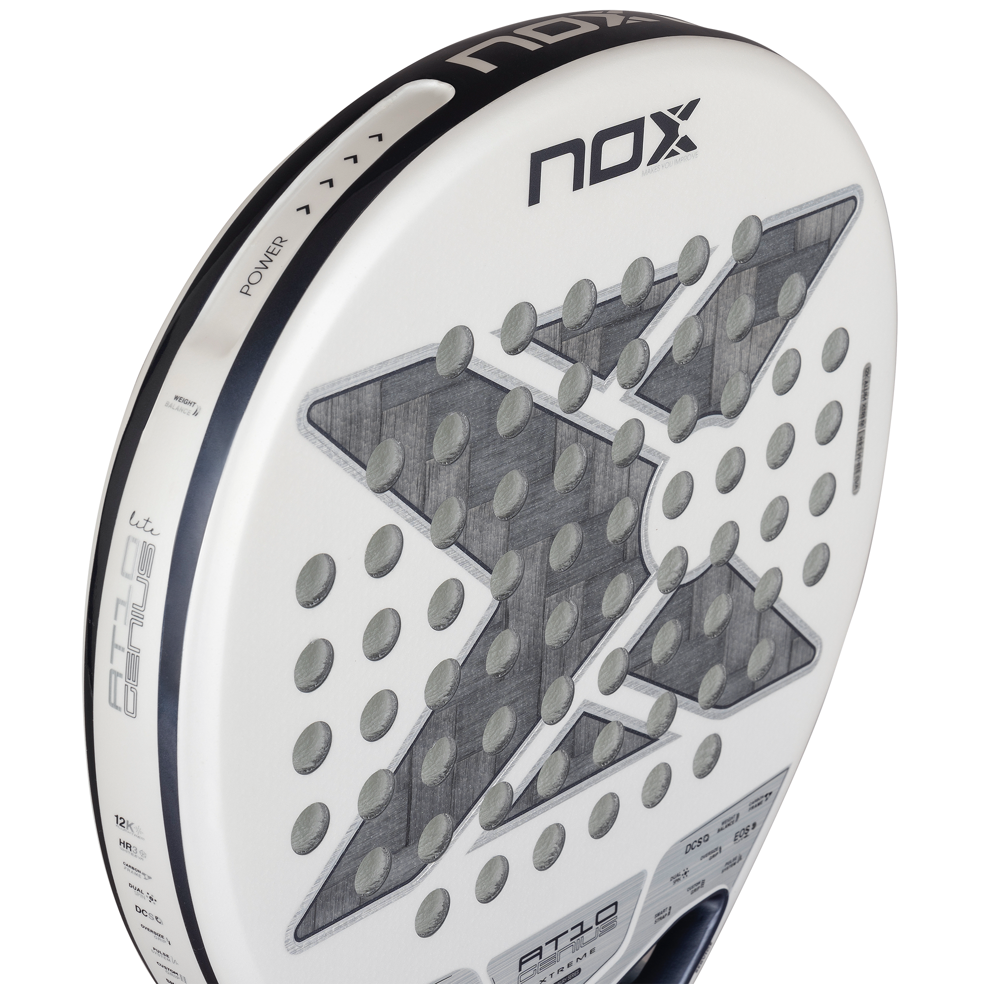 AT10 GENIUS 12K ALUM XTREM LITE padelio raketė Nox