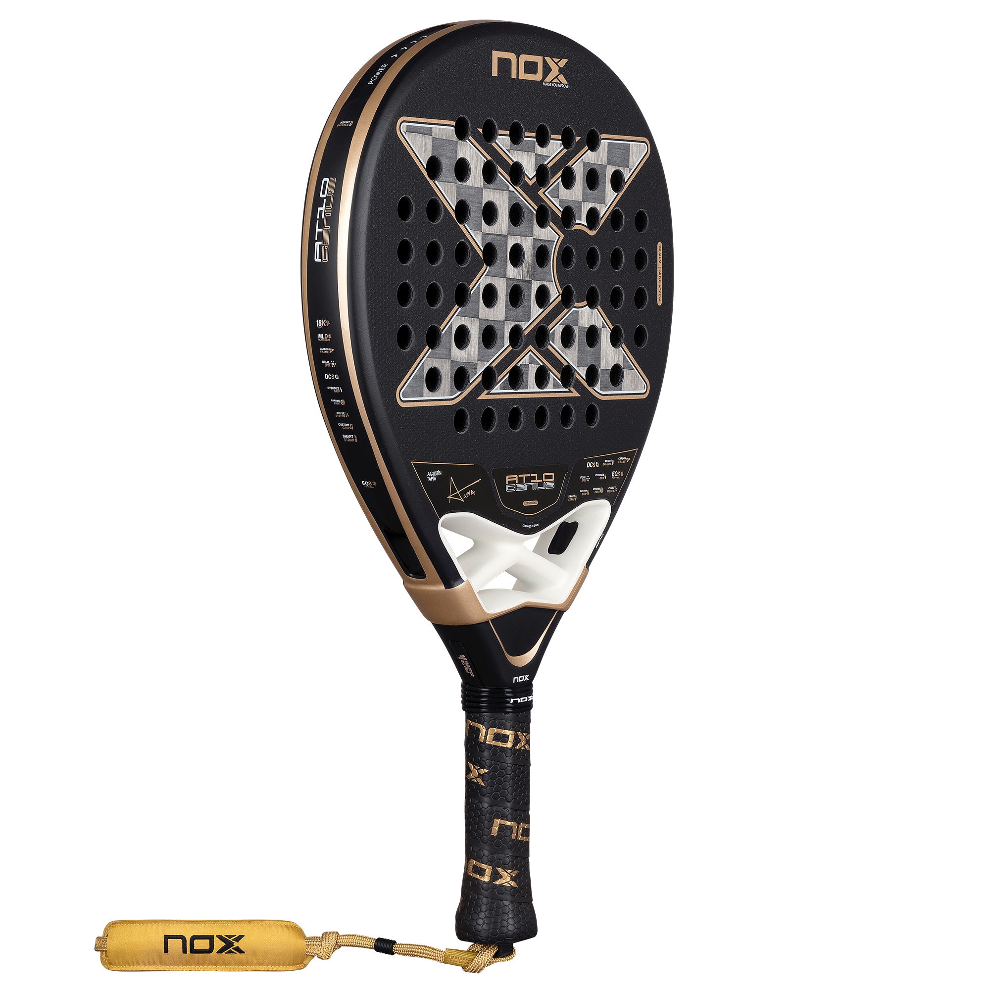 AT10 GENIUS 18K ALUM padelio raketė Nox
