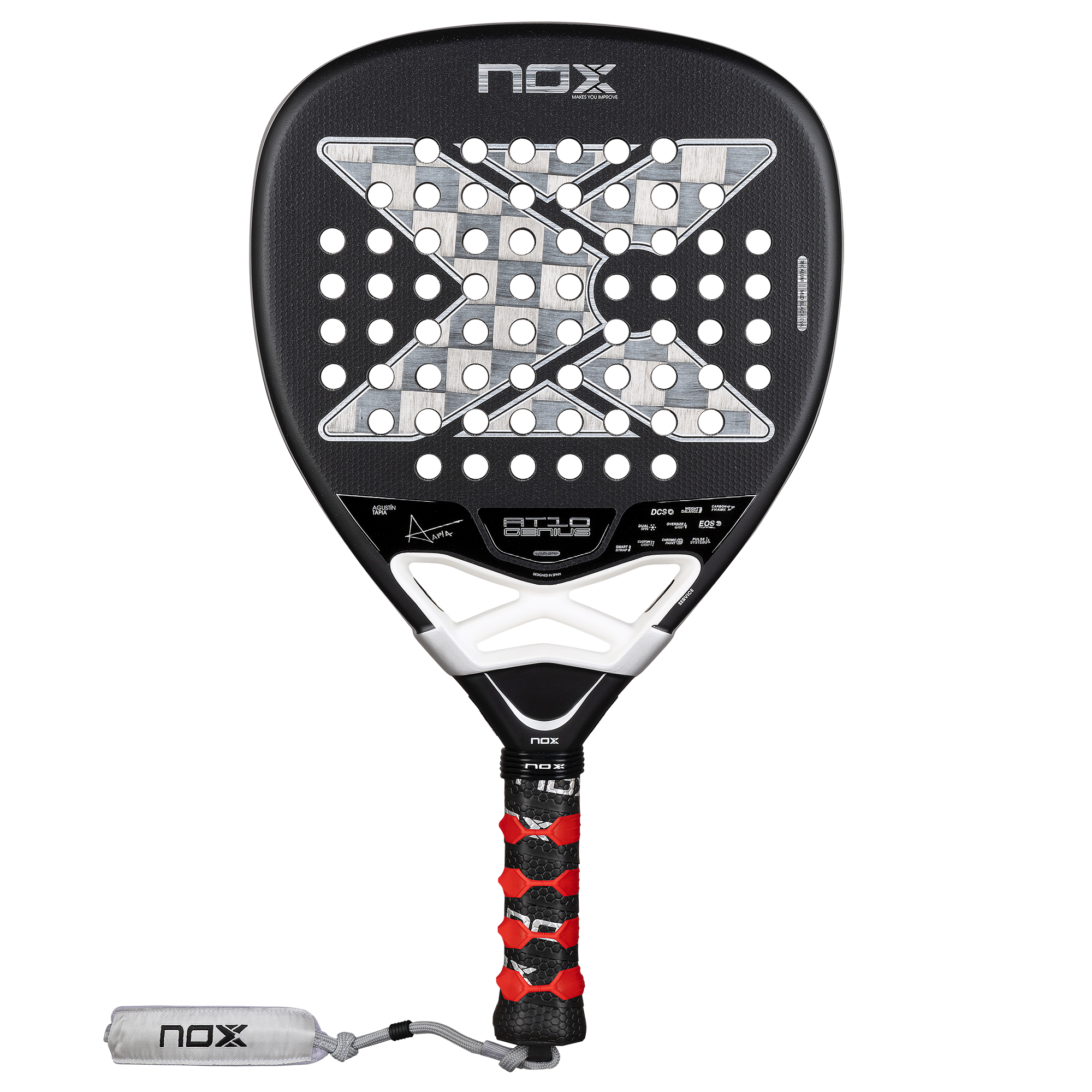 AT10 GENIUS ATTACK 18K ALUM padelio raketė Nox