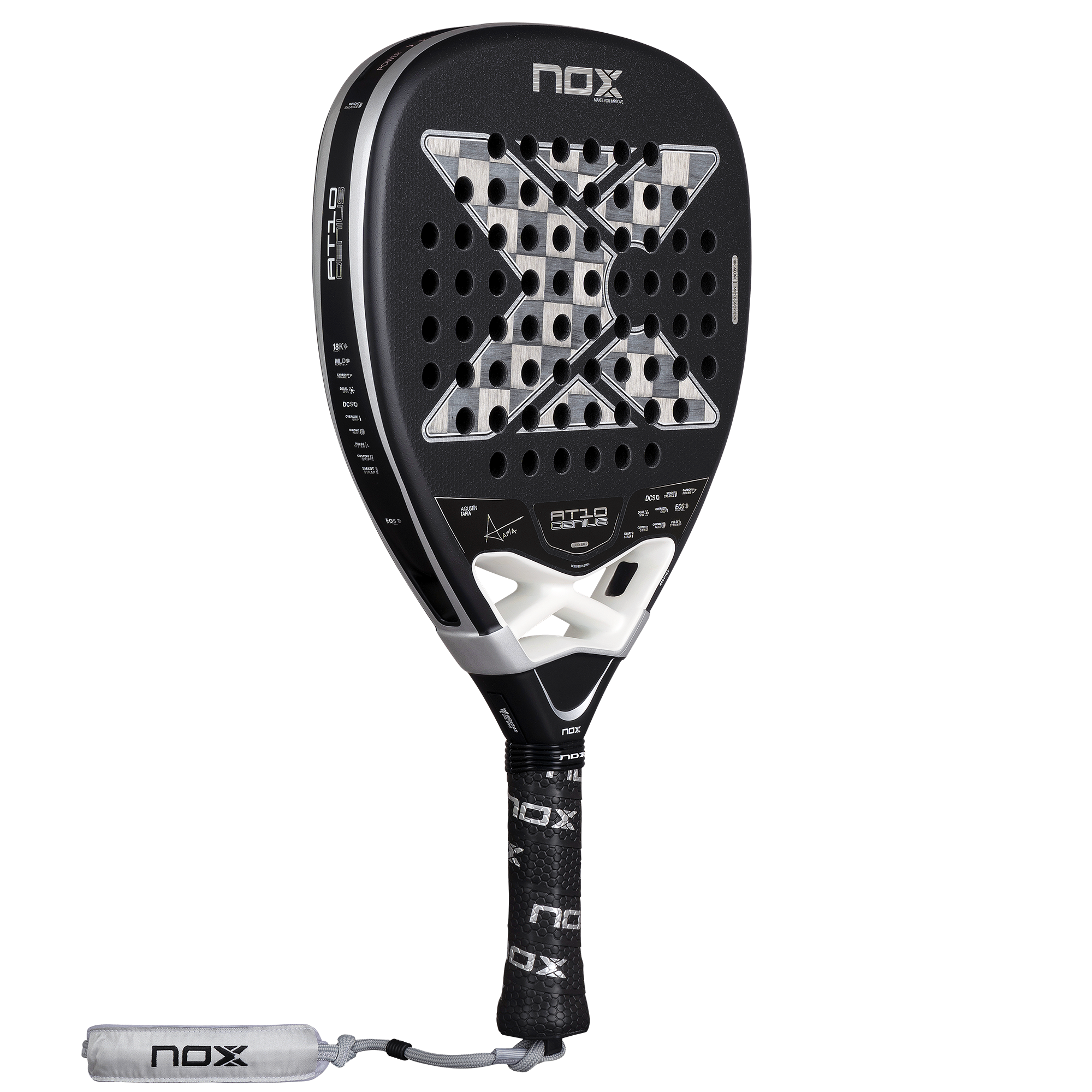 AT10 GENIUS ATTACK 18K ALUM padelio raketė Nox