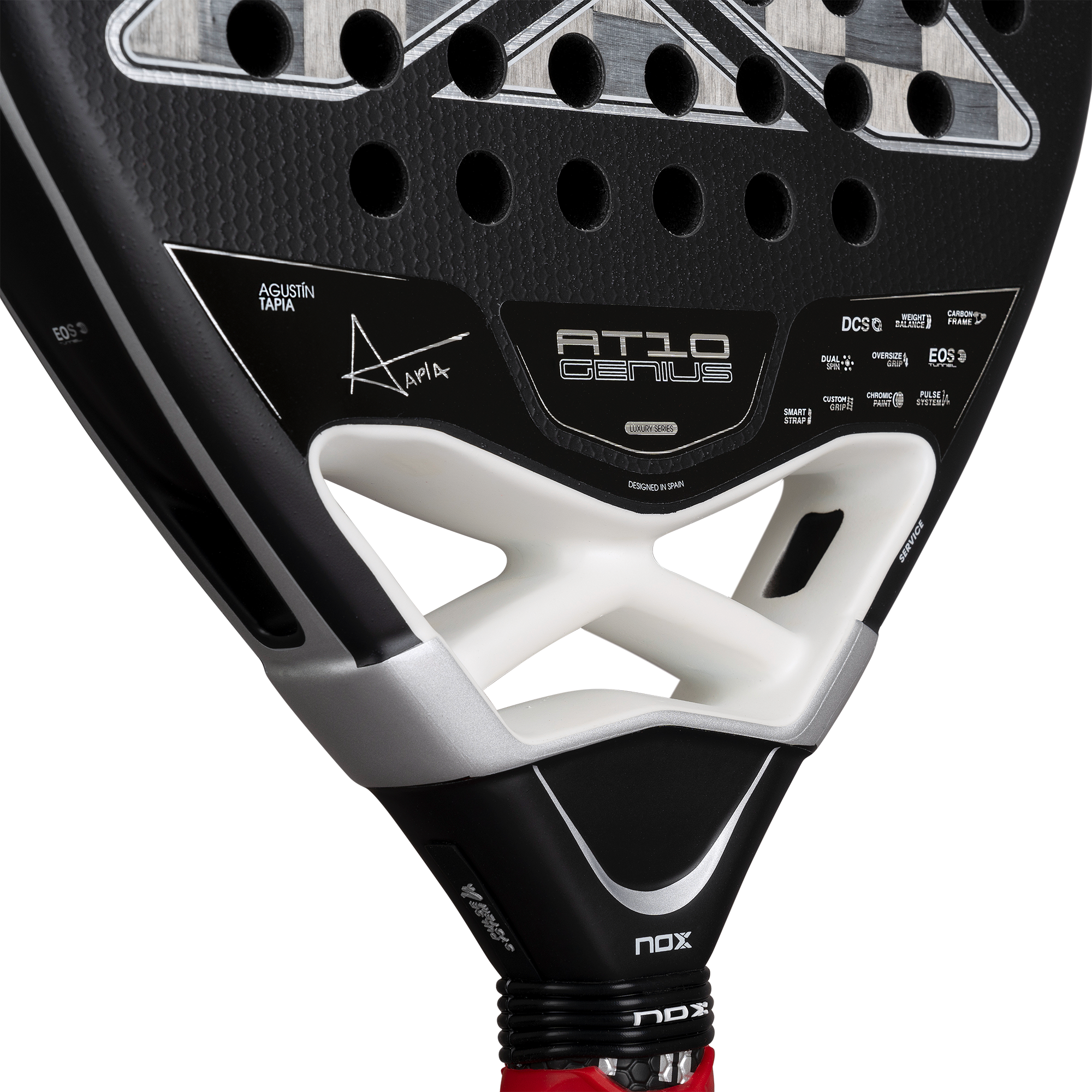 AT10 GENIUS ATTACK 18K ALUM padelio raketė Nox