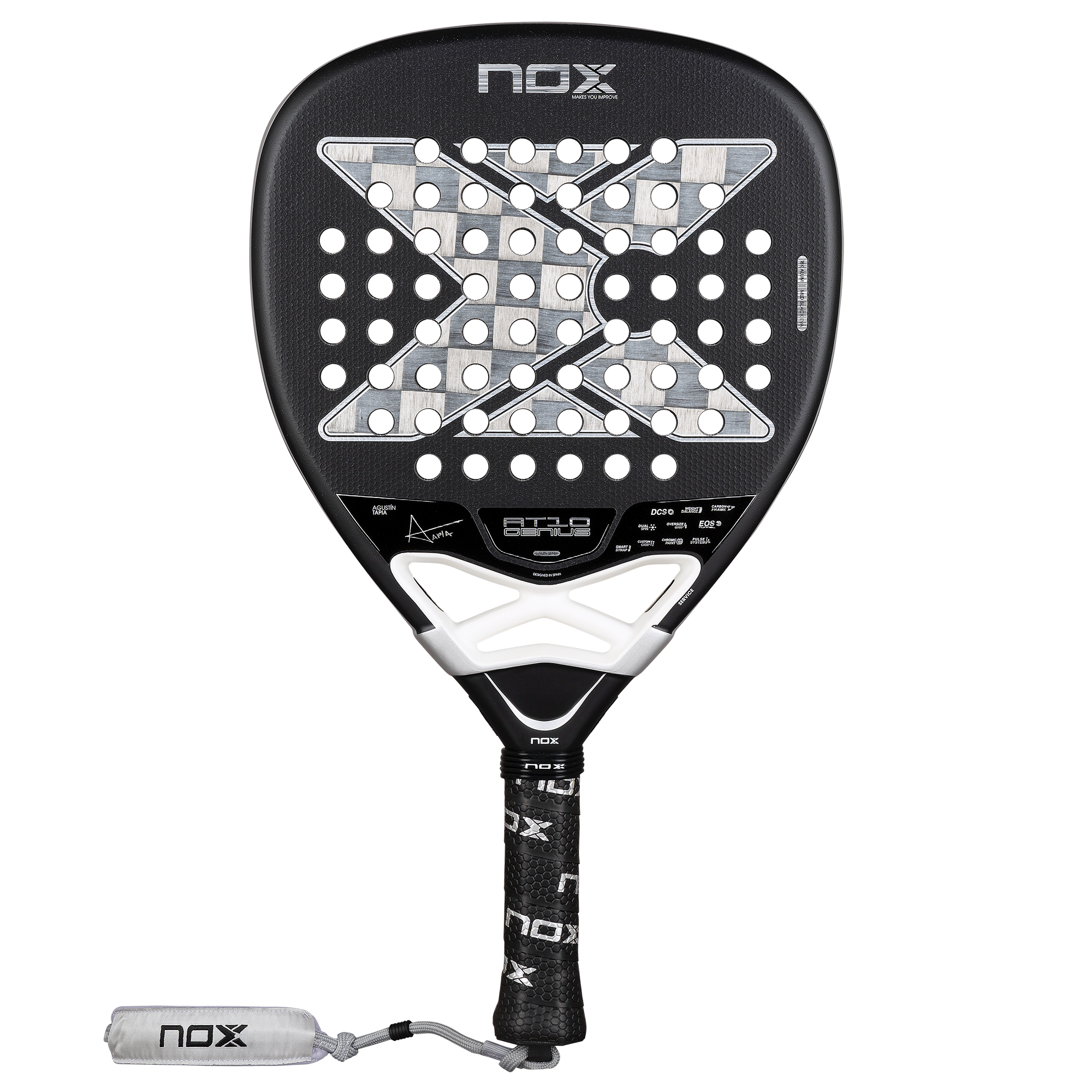 AT10 GENIUS ATTACK 18K ALUM padelio raketė Nox