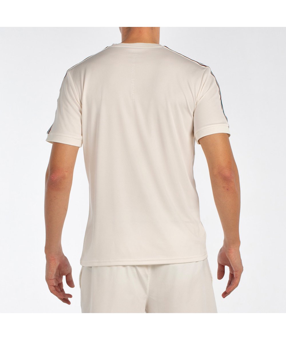 Bullpadel Alder vyriški balti padelio marškinėliai