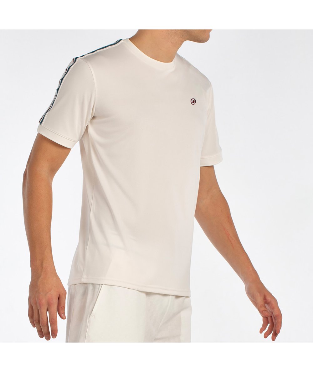 Bullpadel Alder vyriški balti padelio marškinėliai