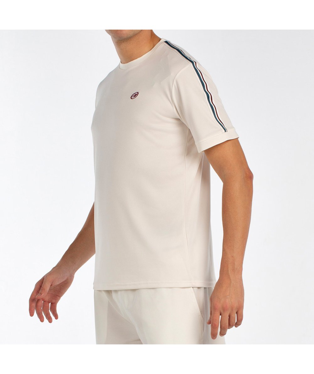 Bullpadel Alder vyriški balti padelio marškinėliai