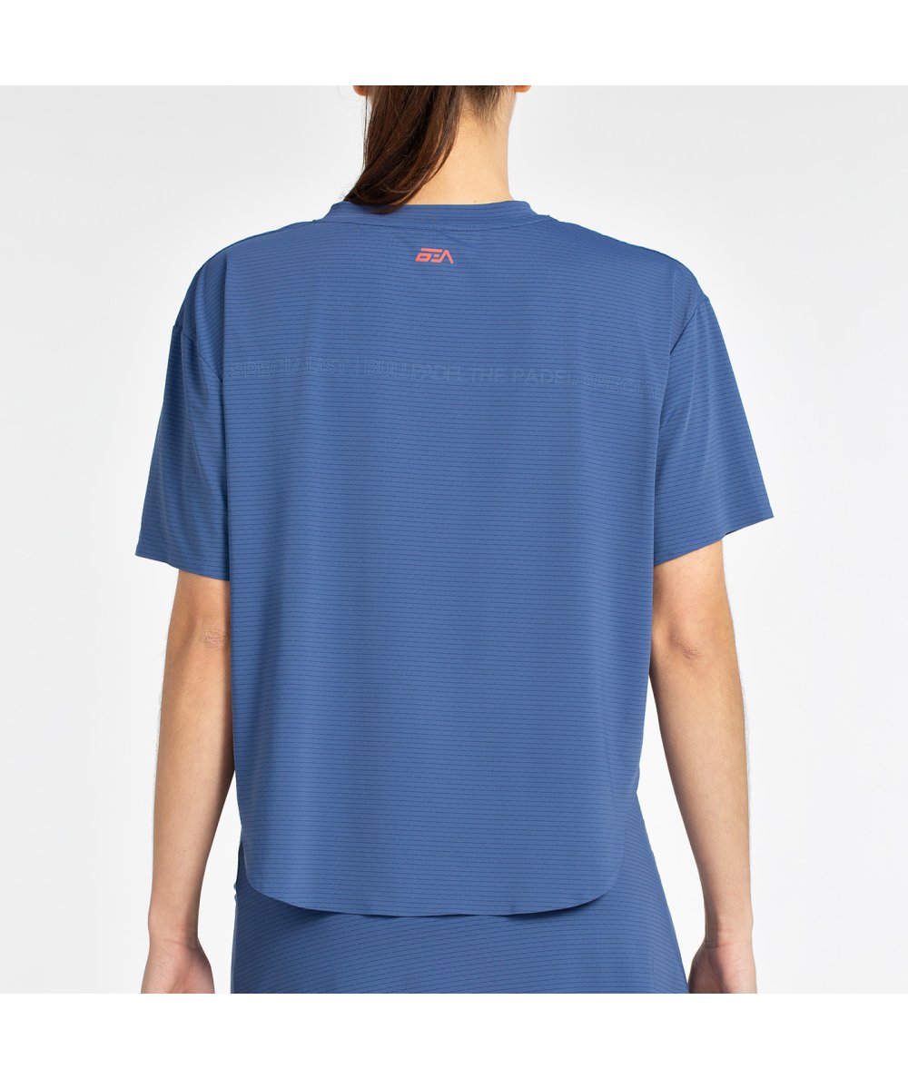 Bullpadel Belvis moteriški padelio marškinėliai (sp. mėlyna)