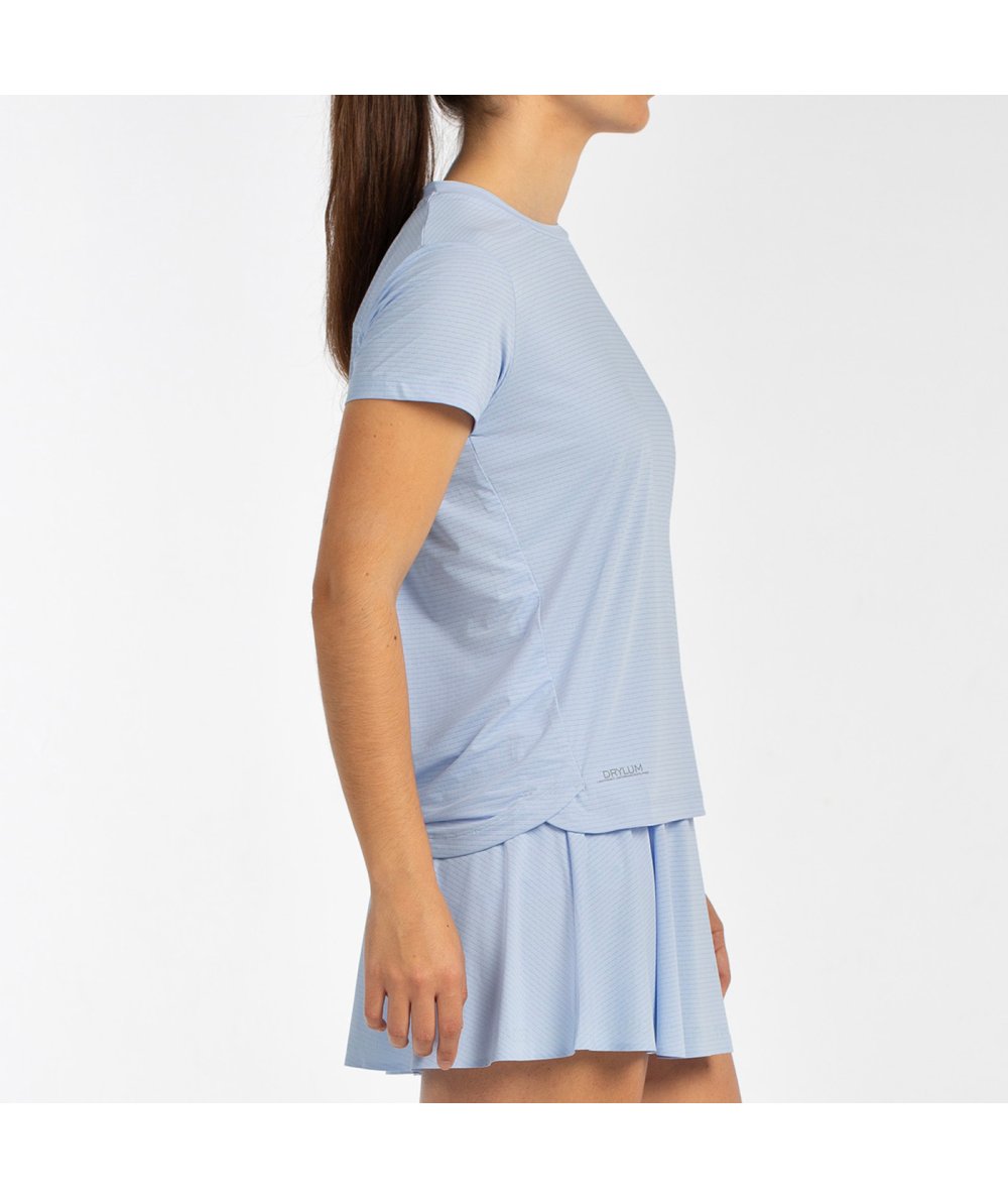 Bullpadel Chamuy moteriški padelio marškinėliai (sp. žydra)