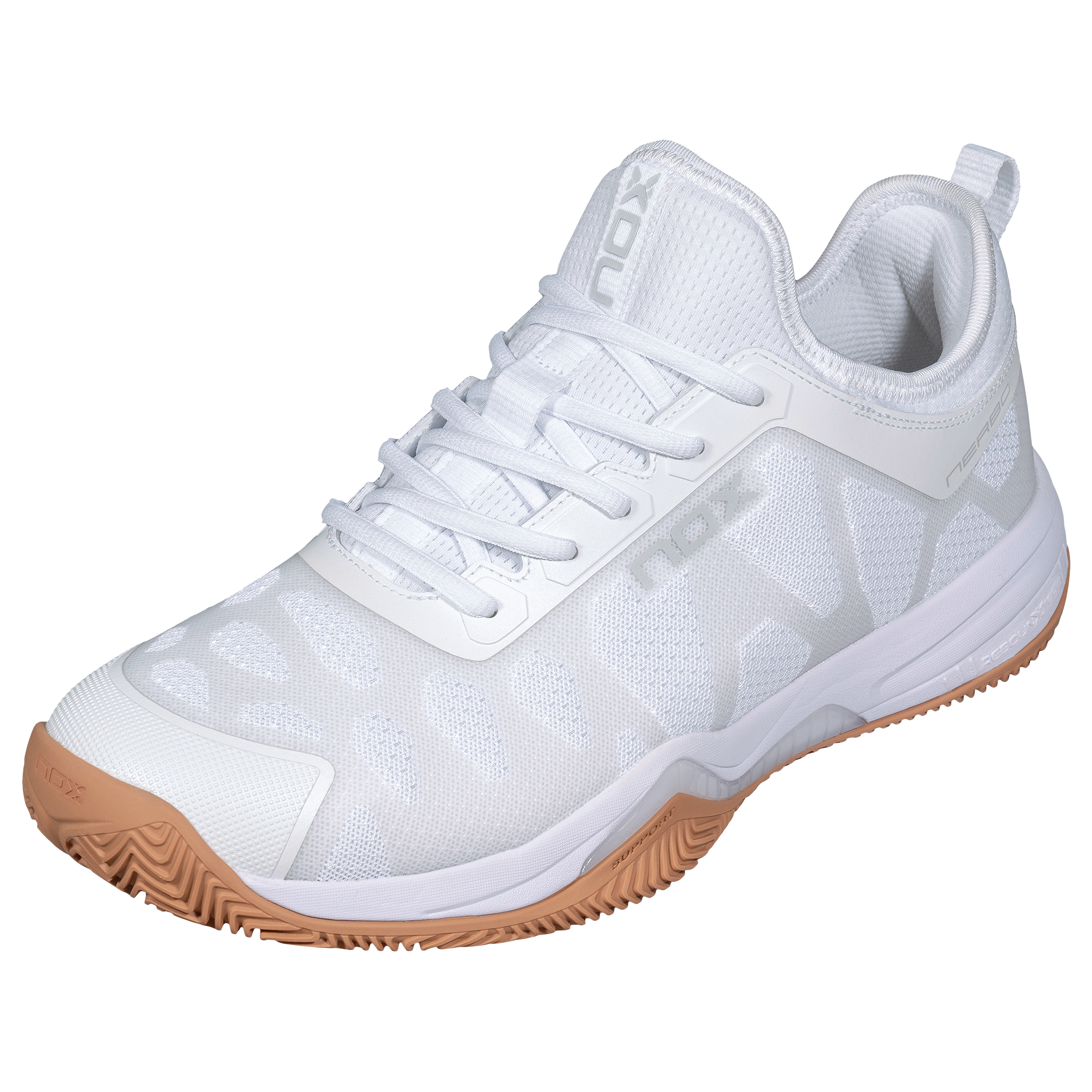 NOX NERBO WHITE/GUM RUBBER padelio batai