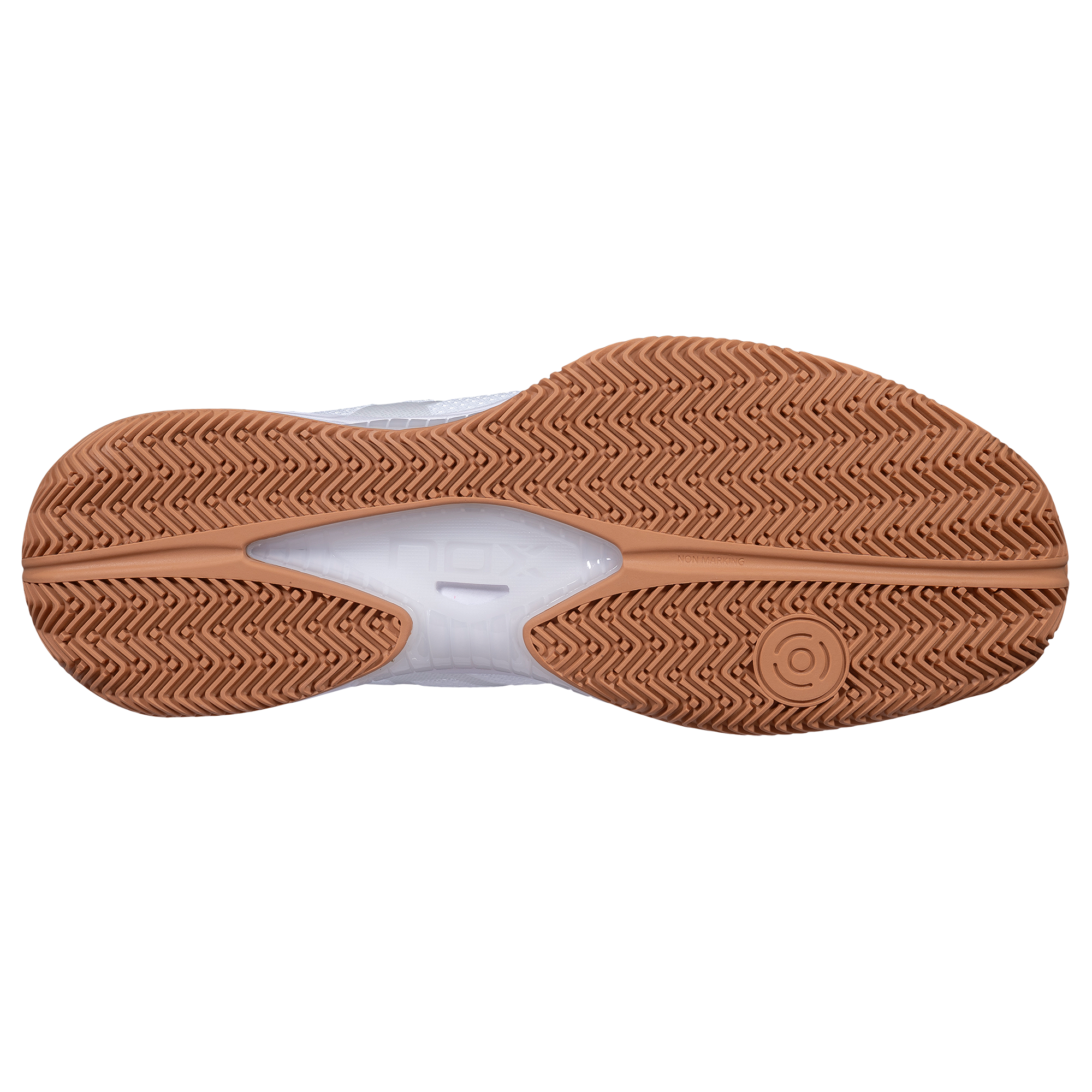 NOX NERBO WHITE/GUM RUBBER padelio batai
