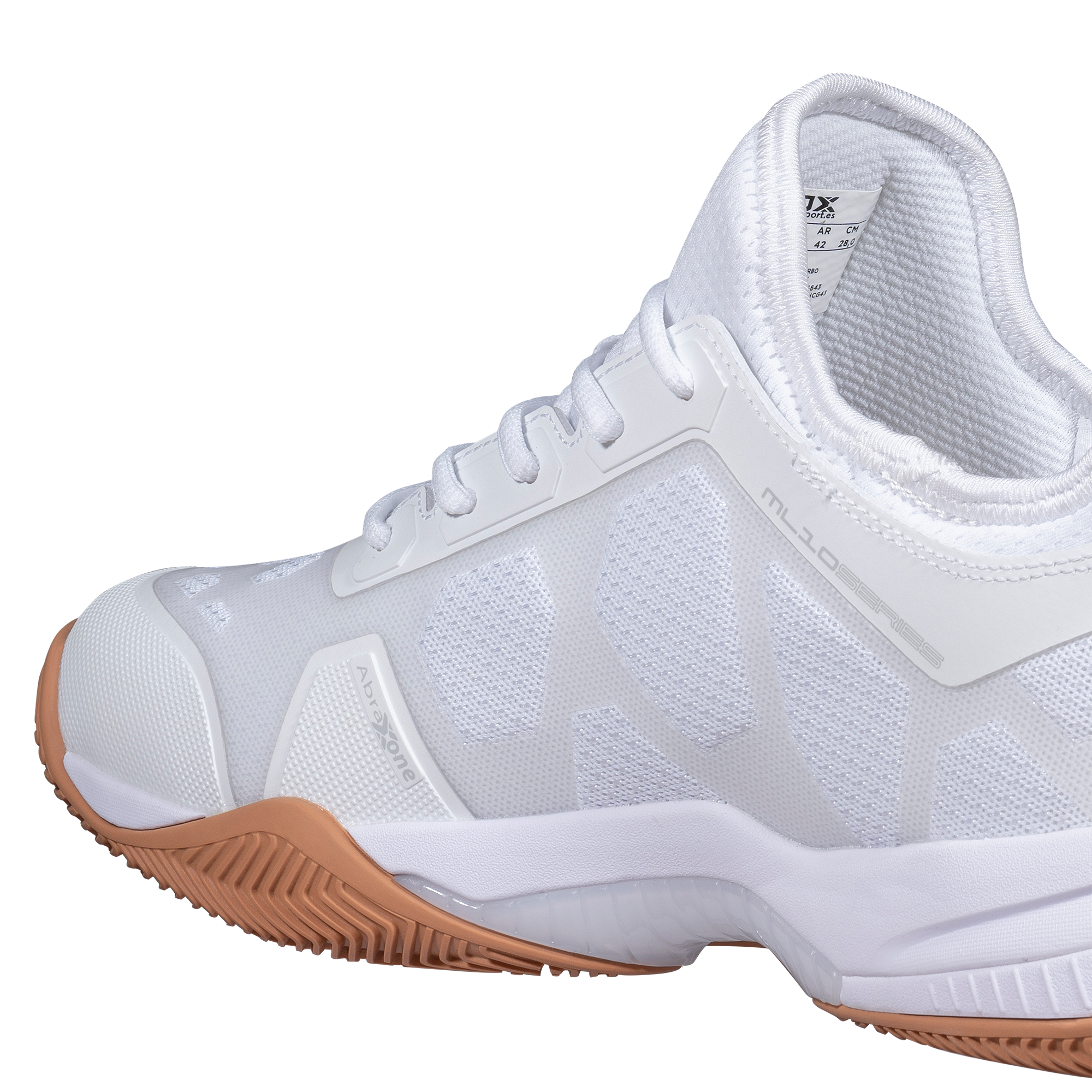 NOX NERBO WHITE/GUM RUBBER padelio batai