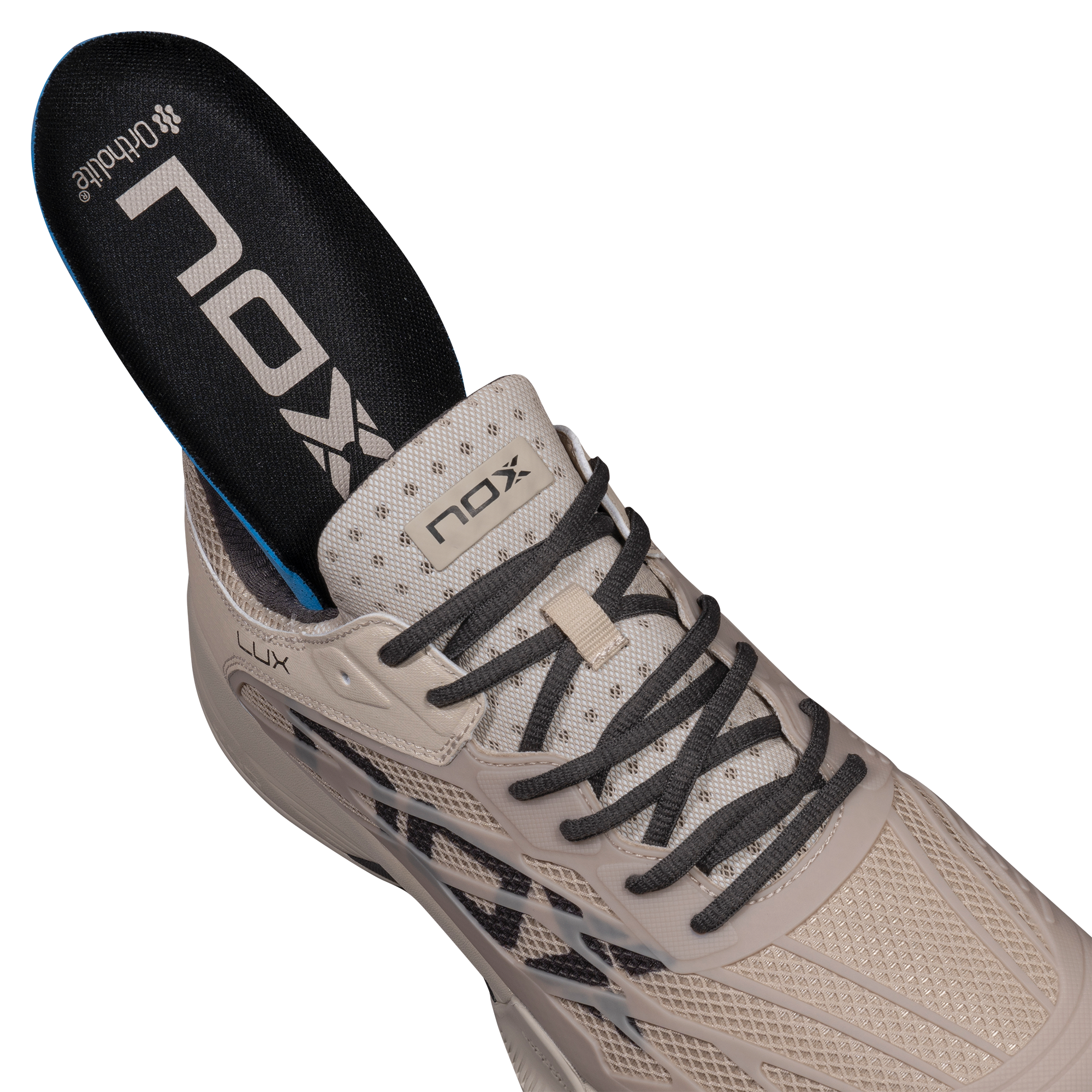 NOX AT10 LUX FEATHER GRAY/RAVEN vyriški padelio batai