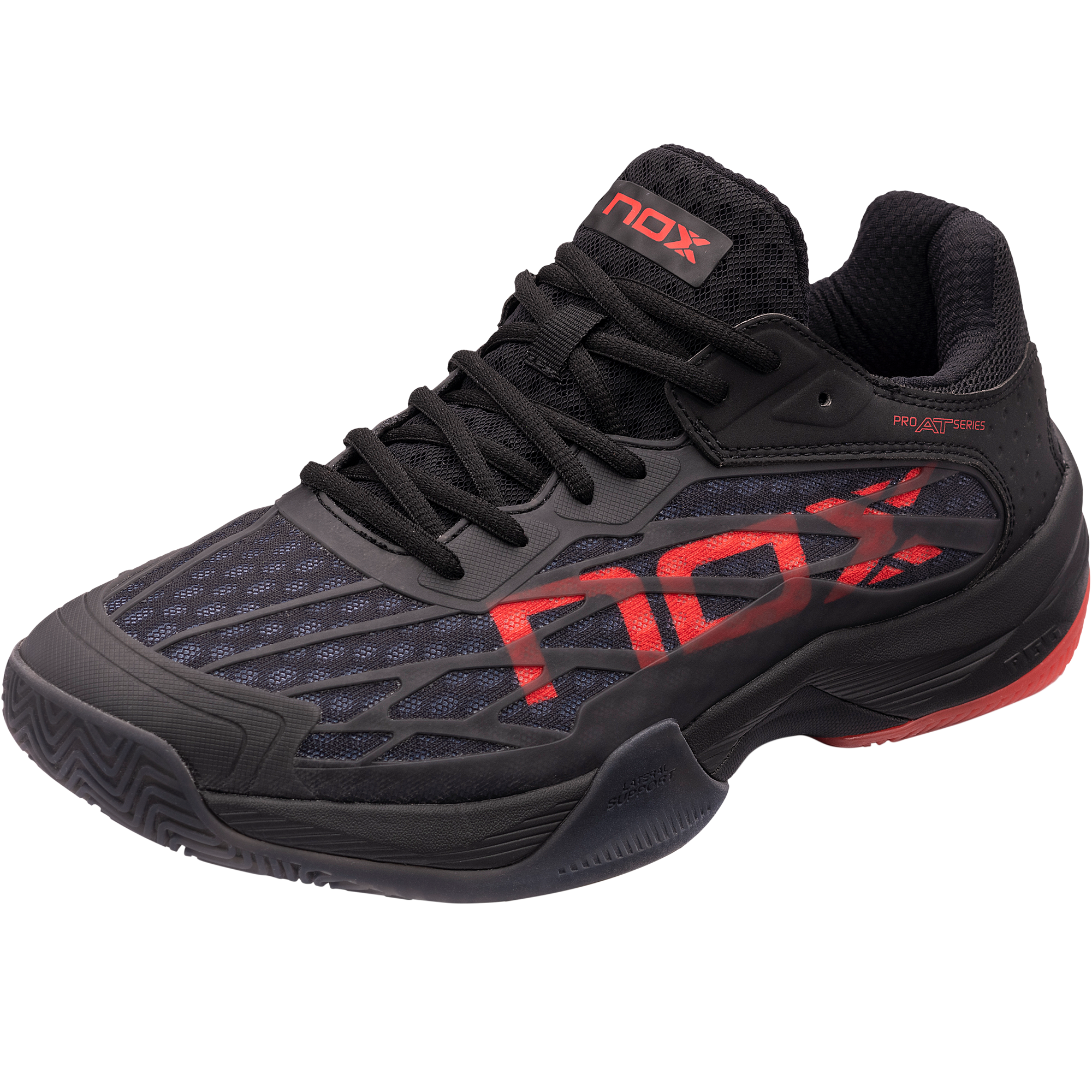 NOX AT10 LUX BLACK/RED padel shoes