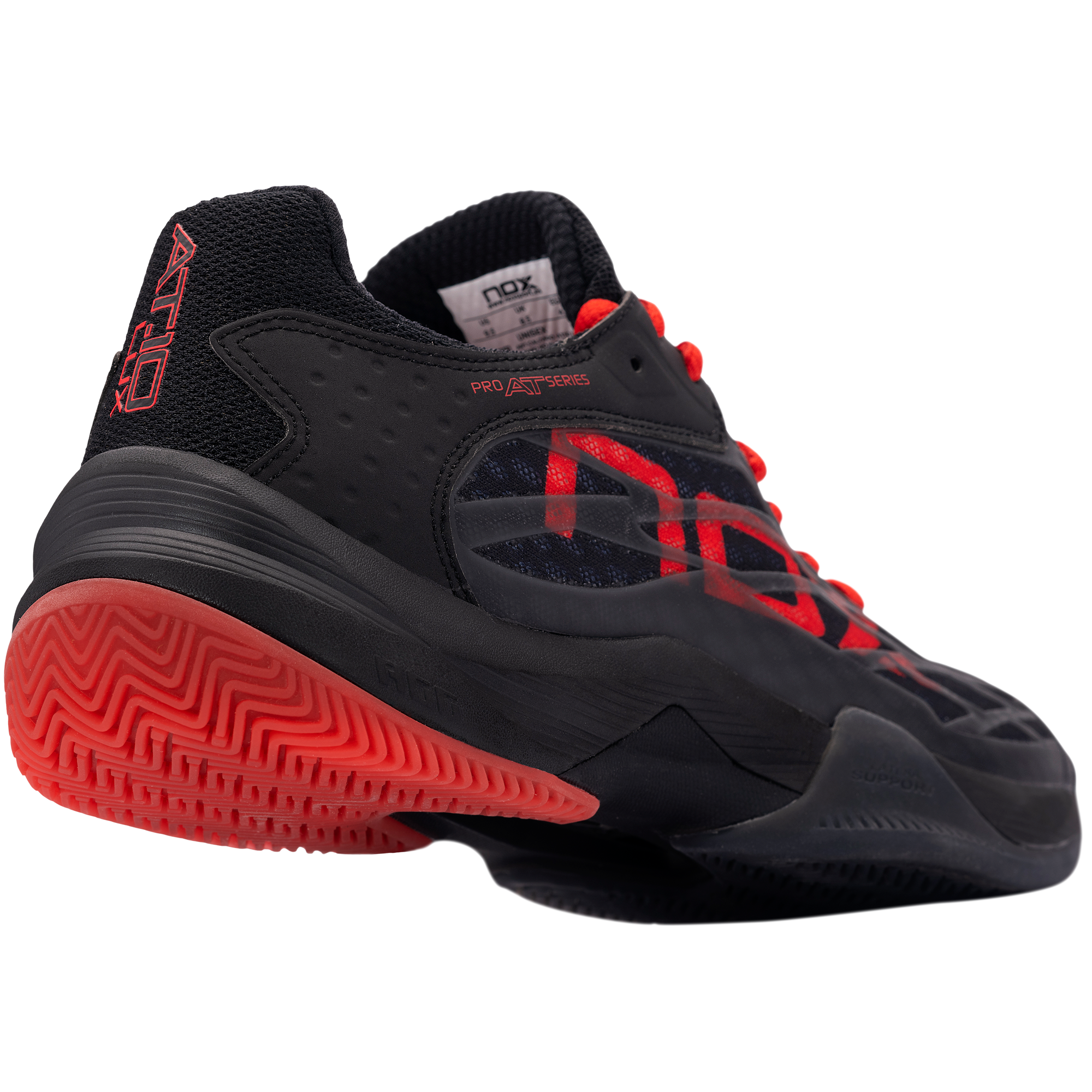 NOX AT10 LUX BLACK/RED padel shoes