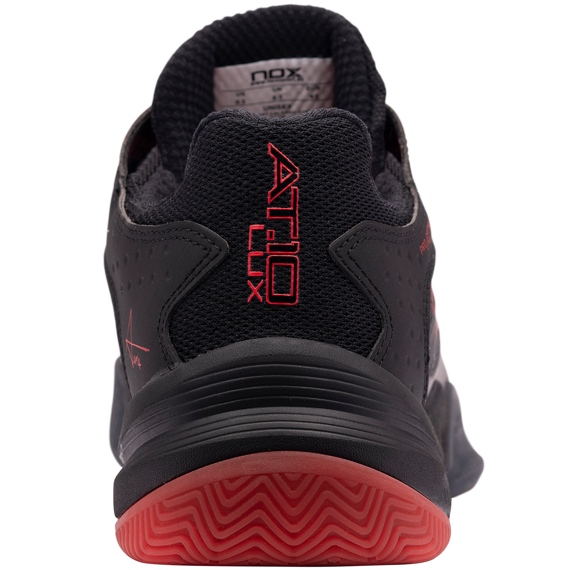 NOX AT10 LUX BLACK/RED padel shoes