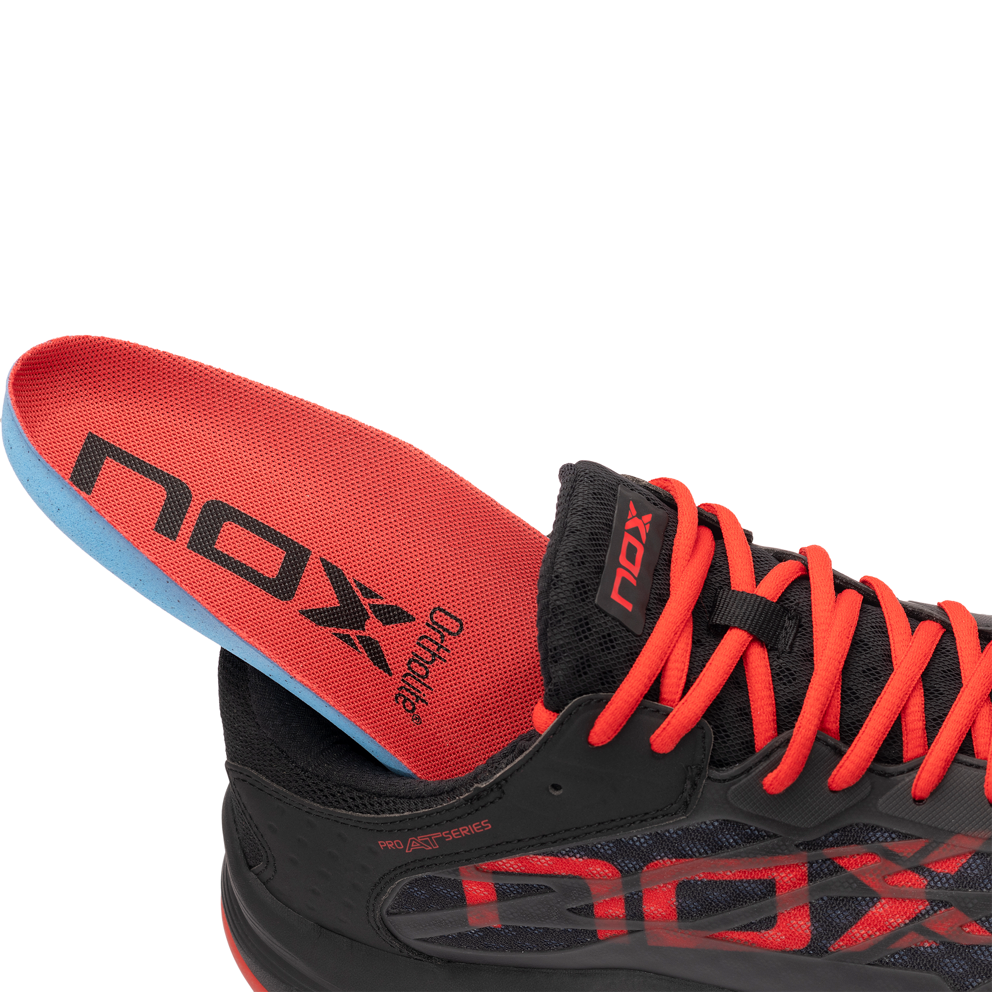 NOX AT10 LUX BLACK/RED padel shoes