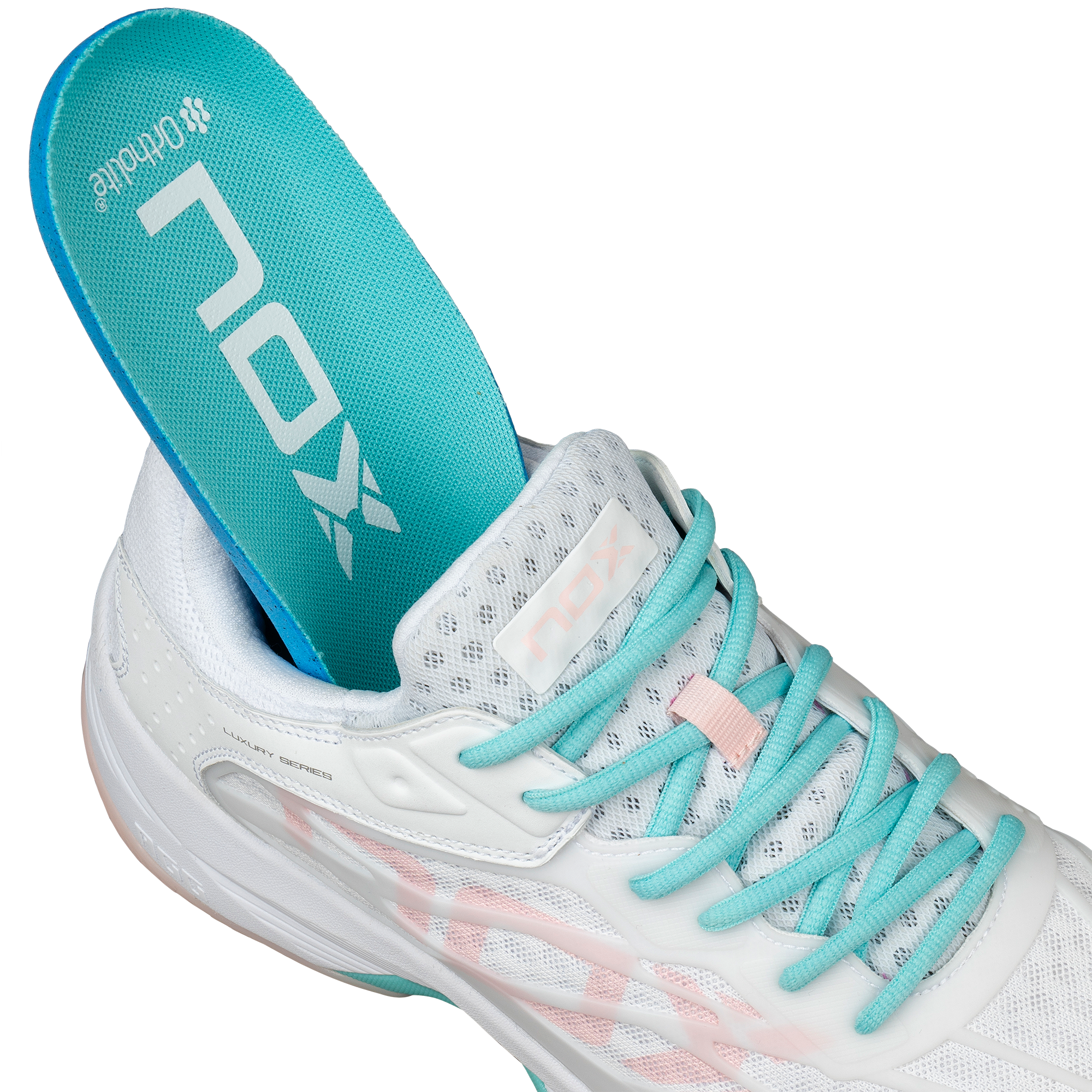 NOX AT10 LUX WHITE/POTPURRI platform shoes