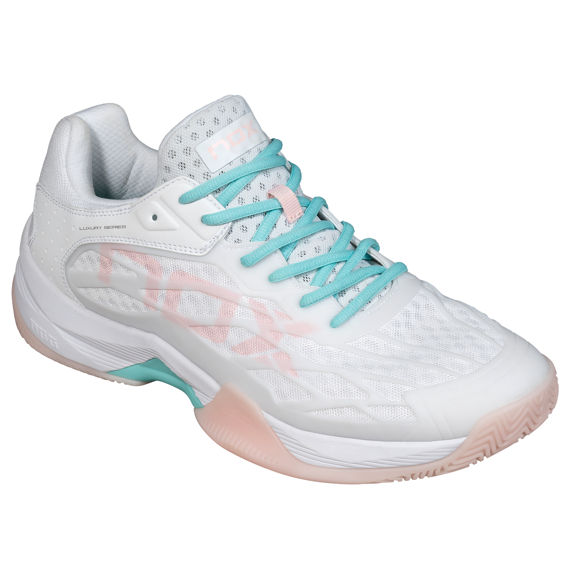 NOX AT10 LUX WHITE/POTPURRI platform shoes